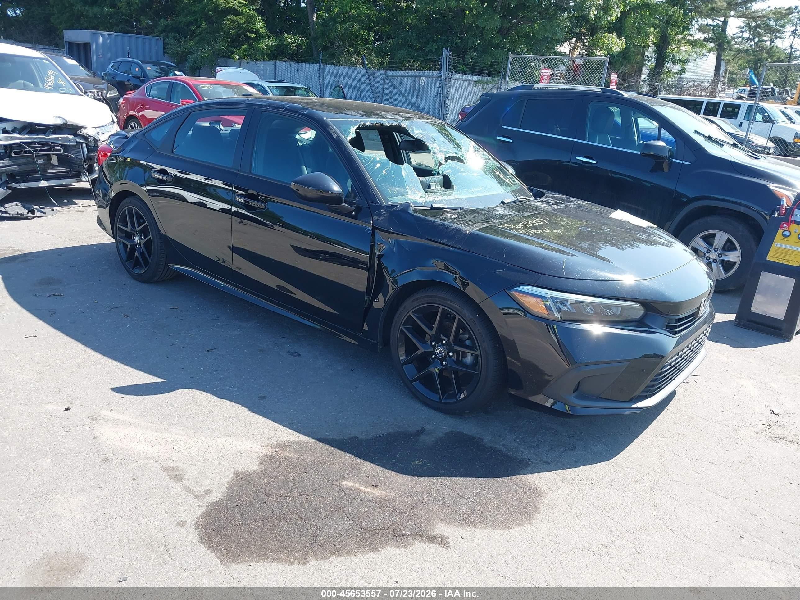 2024 Honda Civic Sport Black vin: 2HGFE2F58RH535579