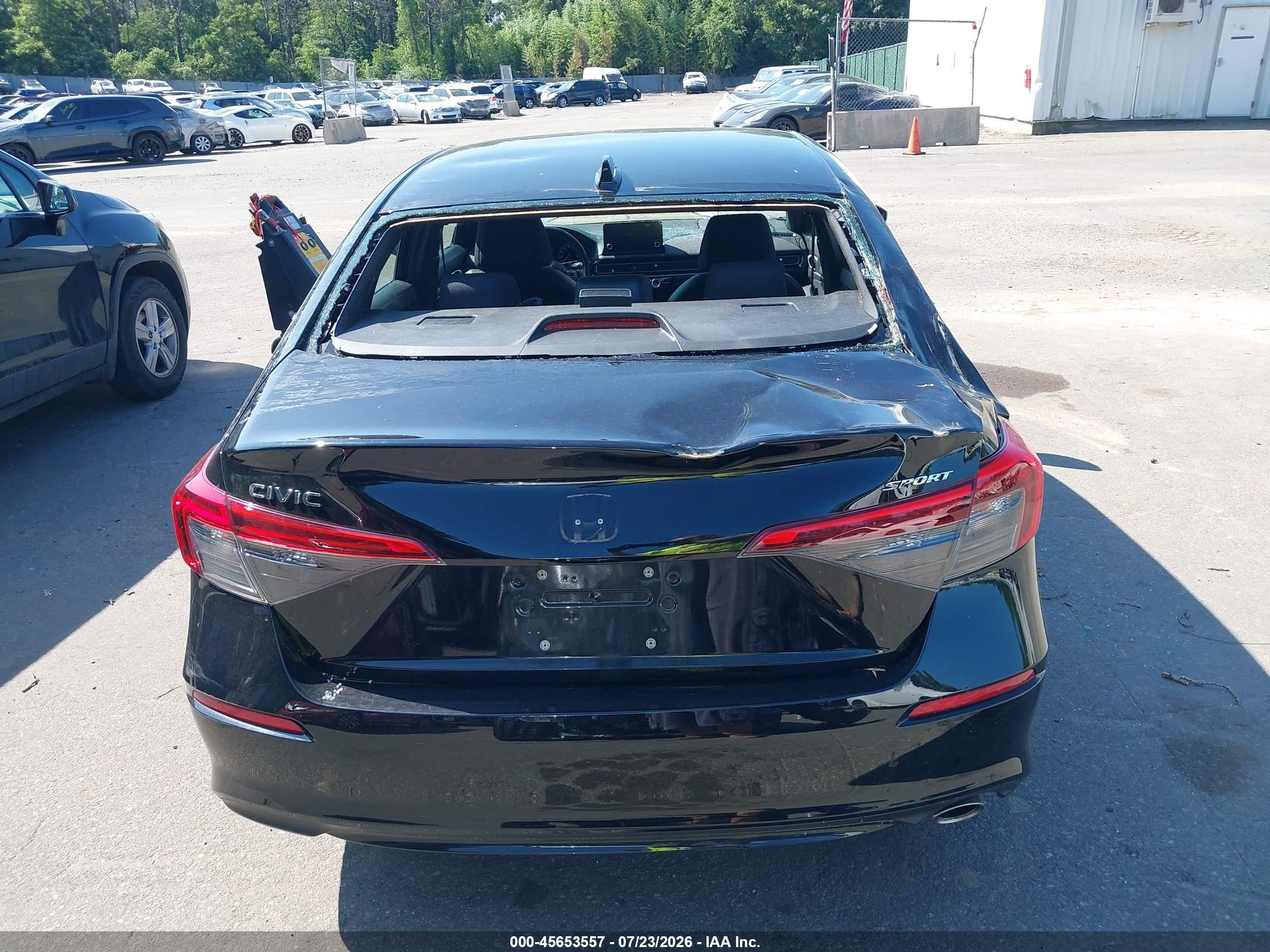 2024 Honda Civic Sport Black vin: 2HGFE2F58RH535579
