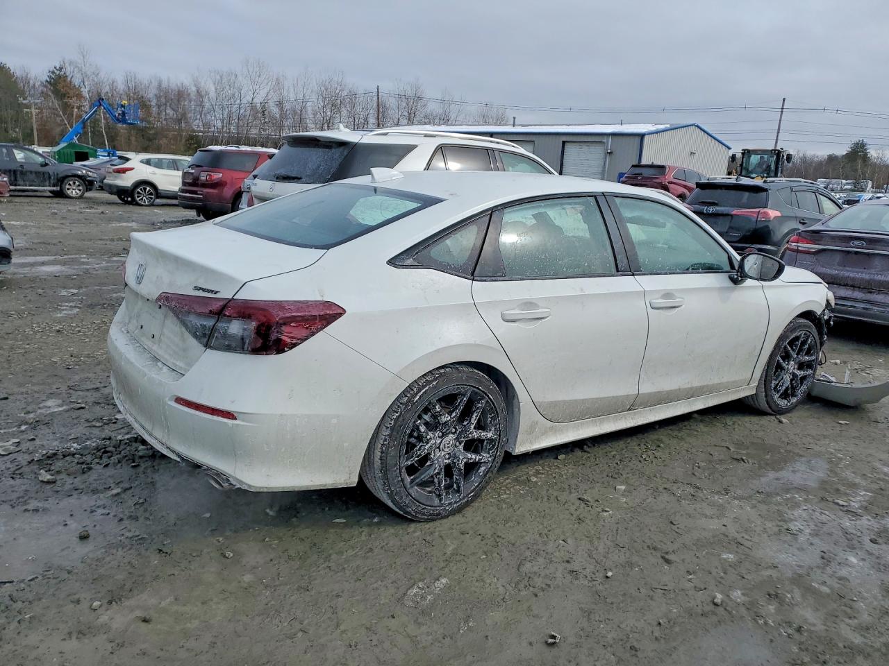 2026 Honda Civic Sport White vin: 2HGFE2F58TH506672