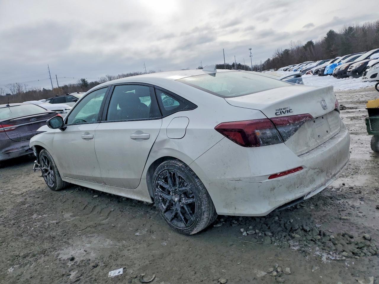 2026 Honda Civic Sport White vin: 2HGFE2F58TH506672