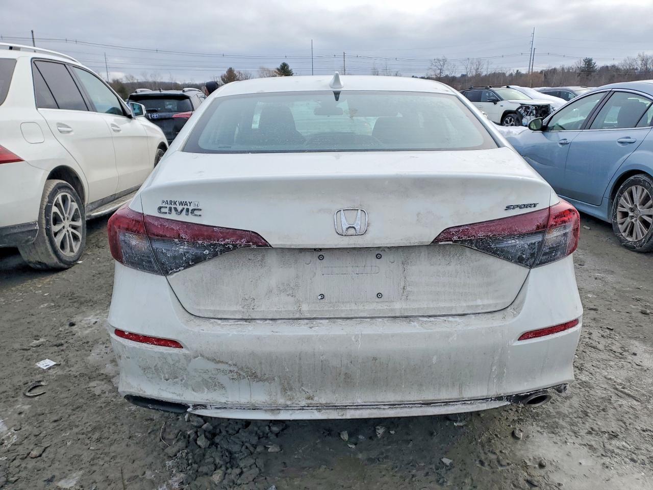 2026 Honda Civic Sport White vin: 2HGFE2F58TH506672