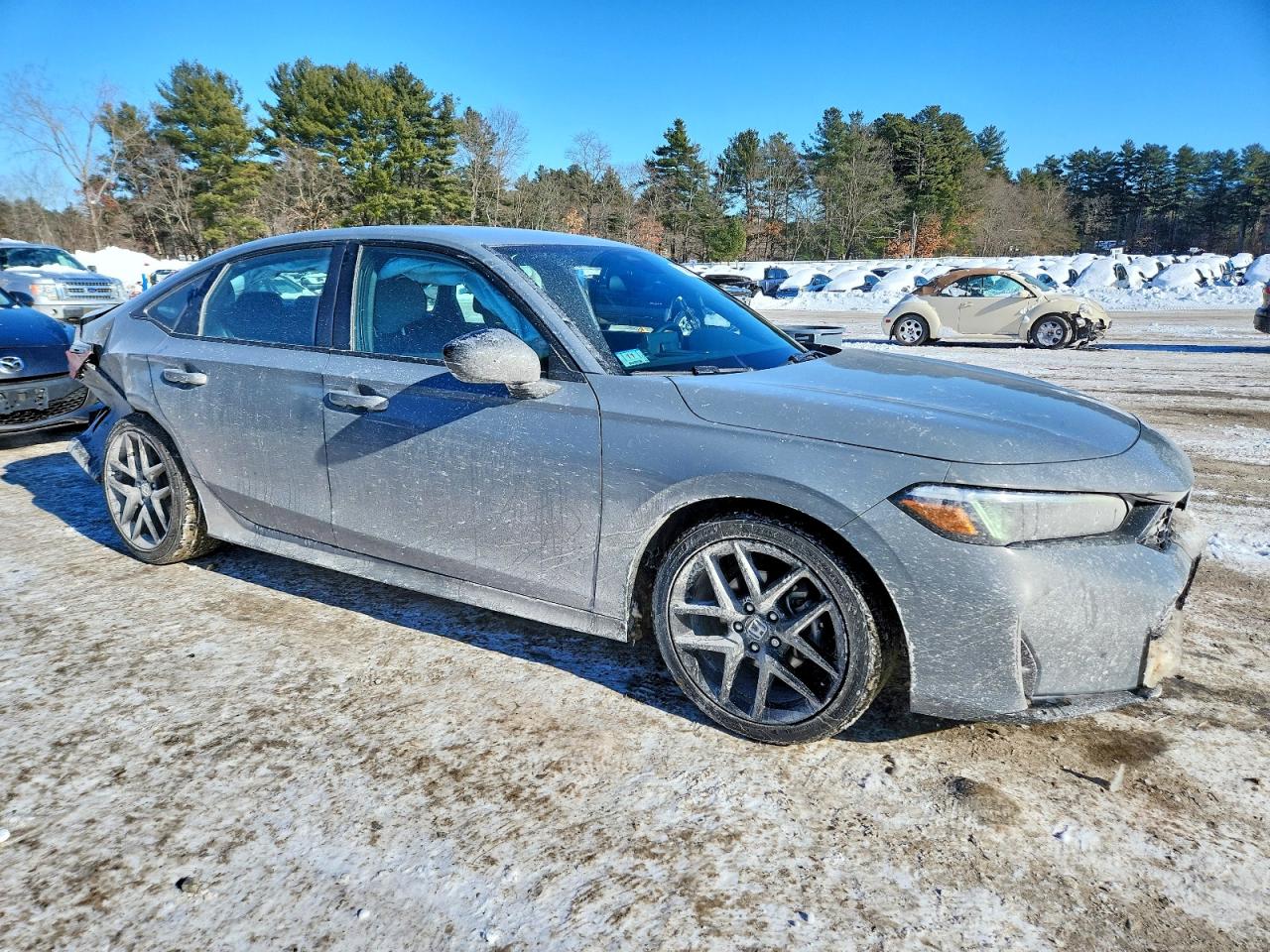 2026 Honda Civic Sport Gray vin: 2HGFE2F58TH535377