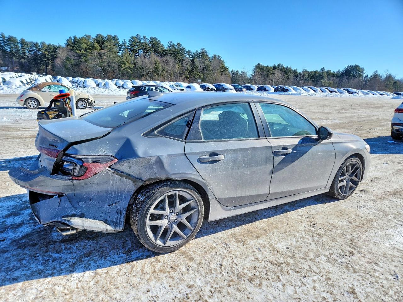 2026 Honda Civic Sport Gray vin: 2HGFE2F58TH535377