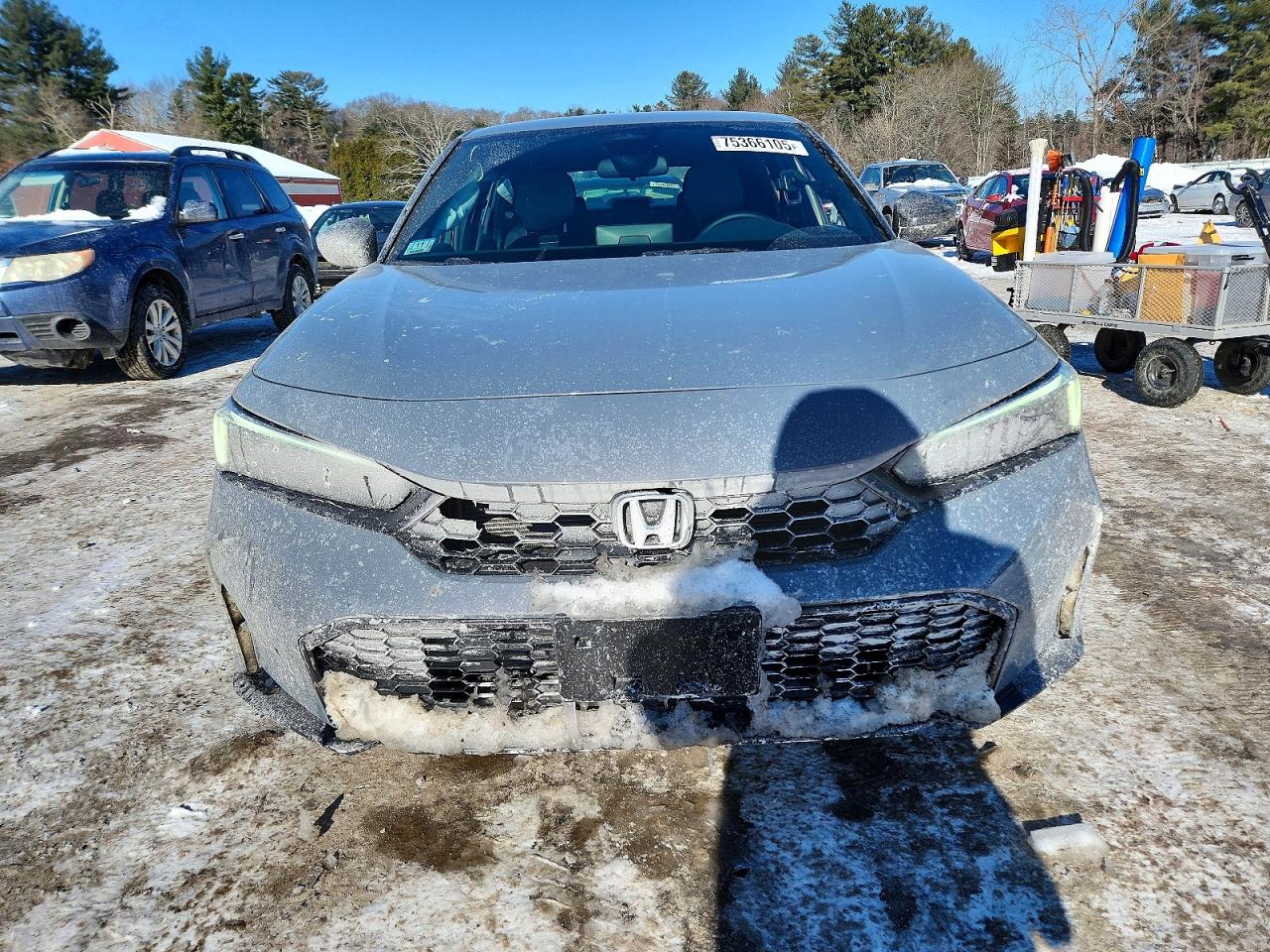 2026 Honda Civic Sport Gray vin: 2HGFE2F58TH535377