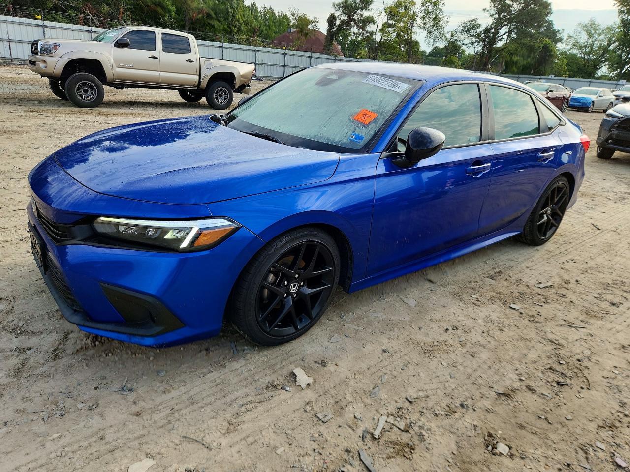 2022 Honda Civic Sport Синий vin: 2HGFE2F59NH535505