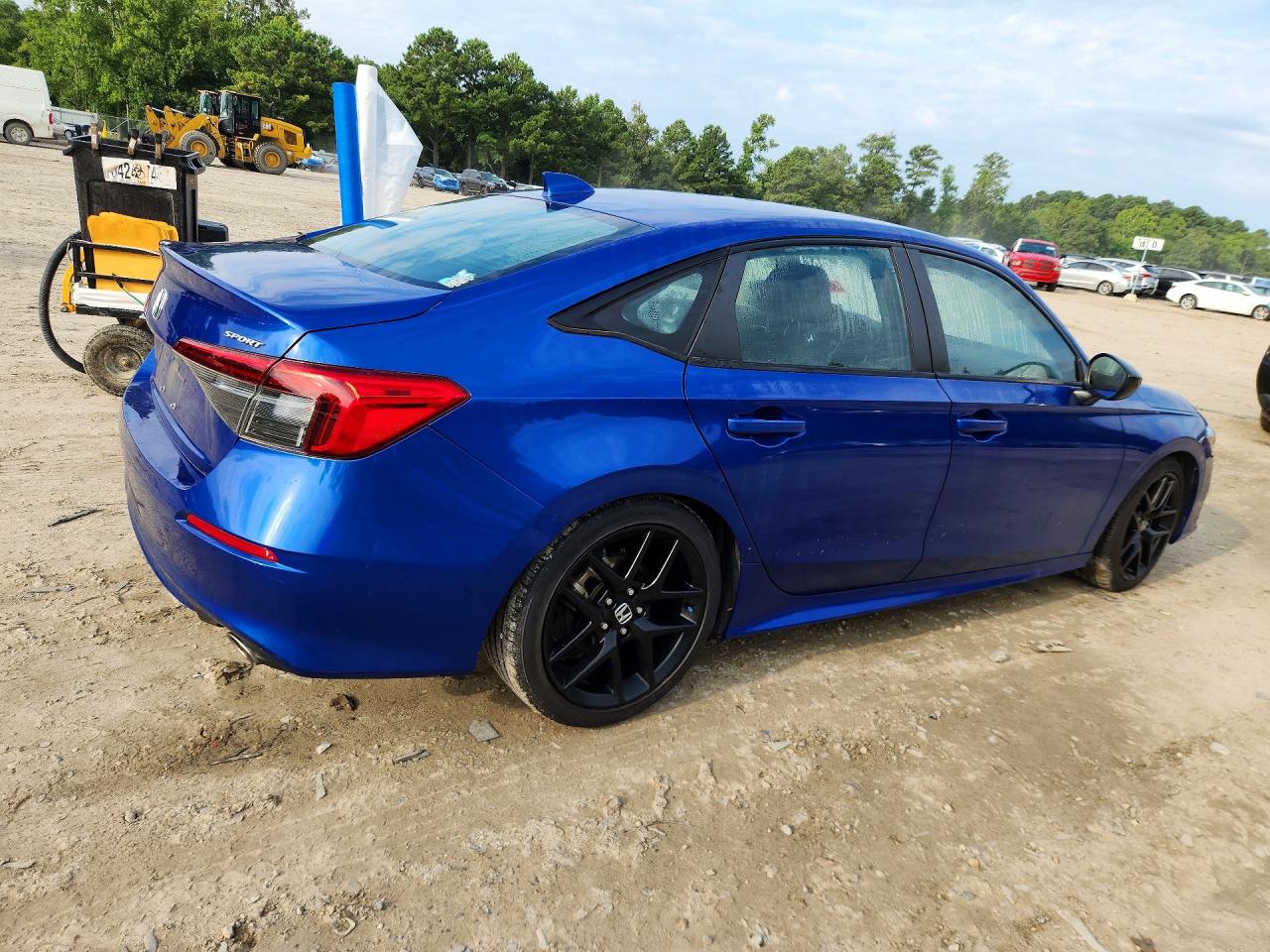 2022 Honda Civic Sport Синий vin: 2HGFE2F59NH535505