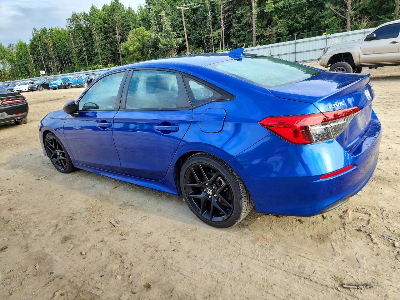 2022 Honda Civic Sport Синий vin: 2HGFE2F59NH535505