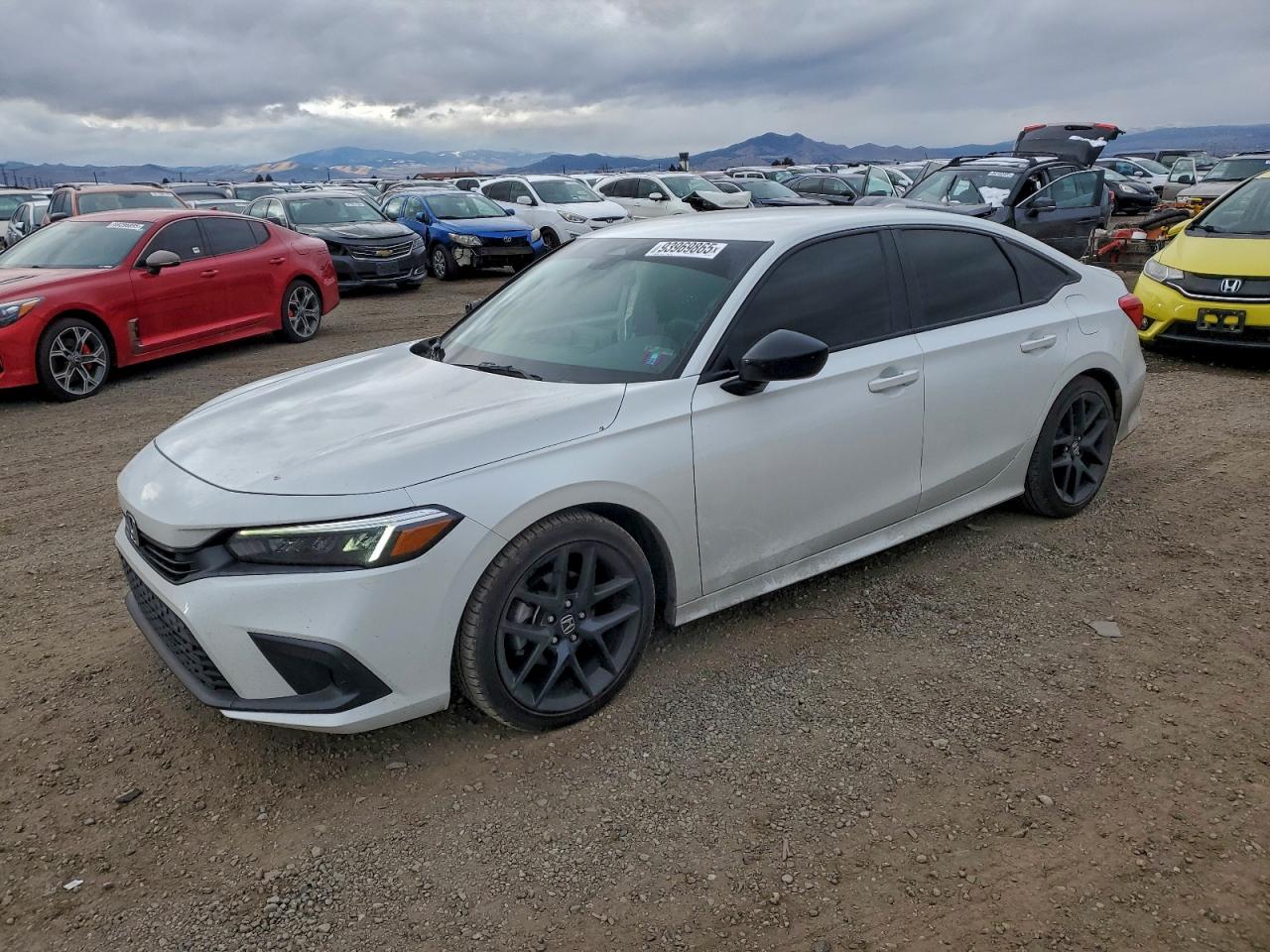 2022 Honda Civic Sport Белый vin: 2HGFE2F59NH536847