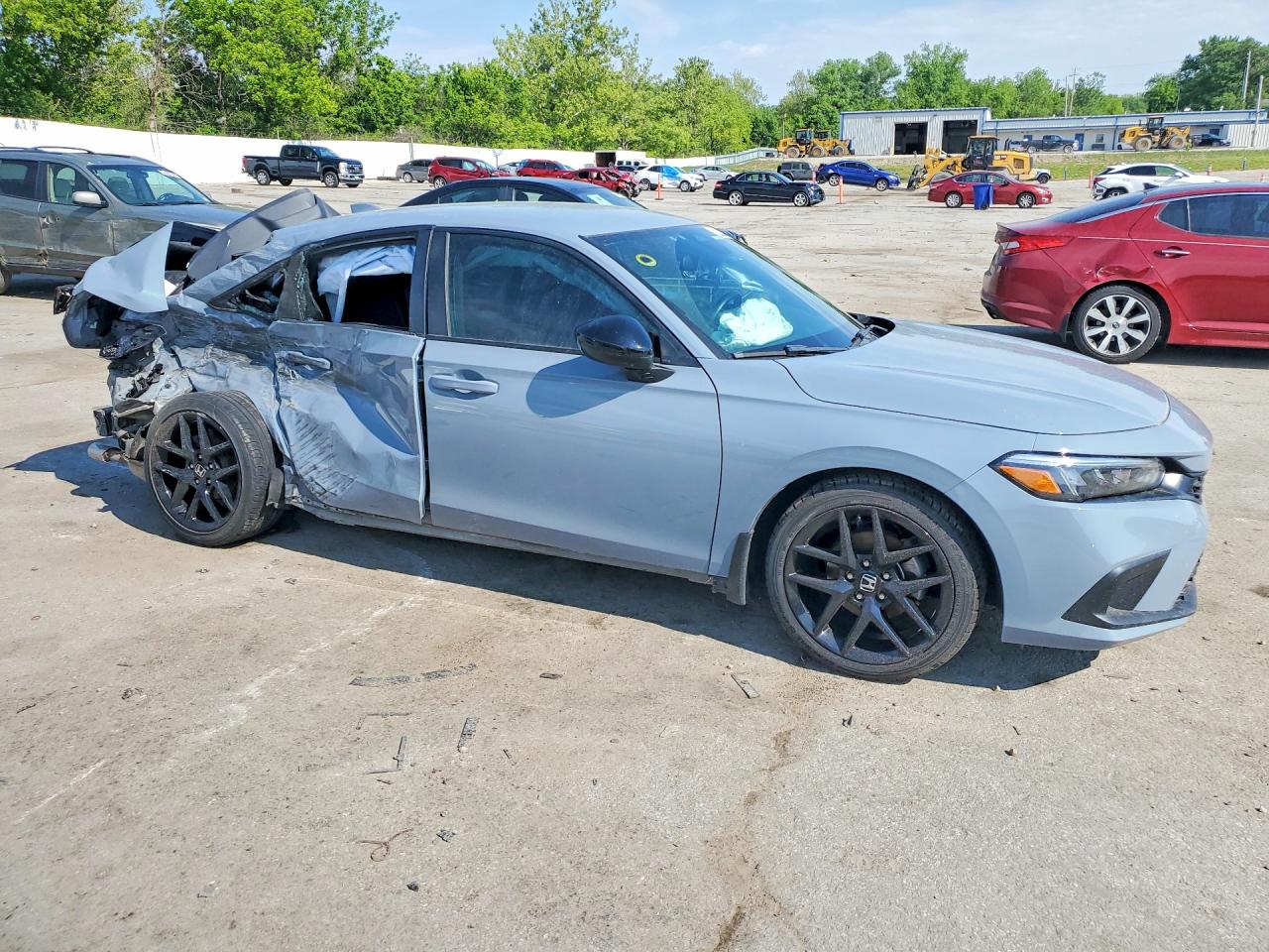 2022 Honda Civic Sport Silver vin: 2HGFE2F59NH594490