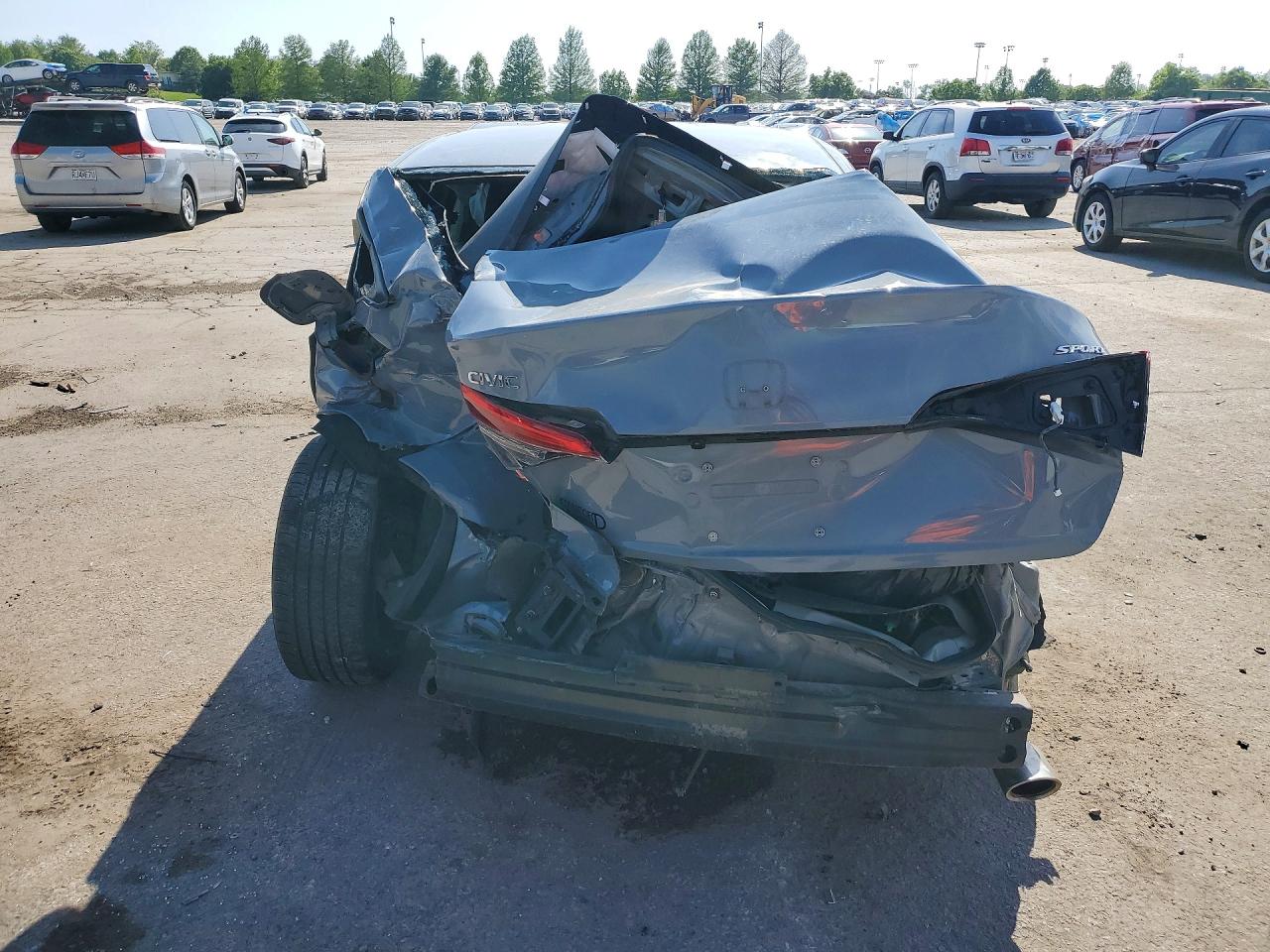 2022 Honda Civic Sport Silver vin: 2HGFE2F59NH594490
