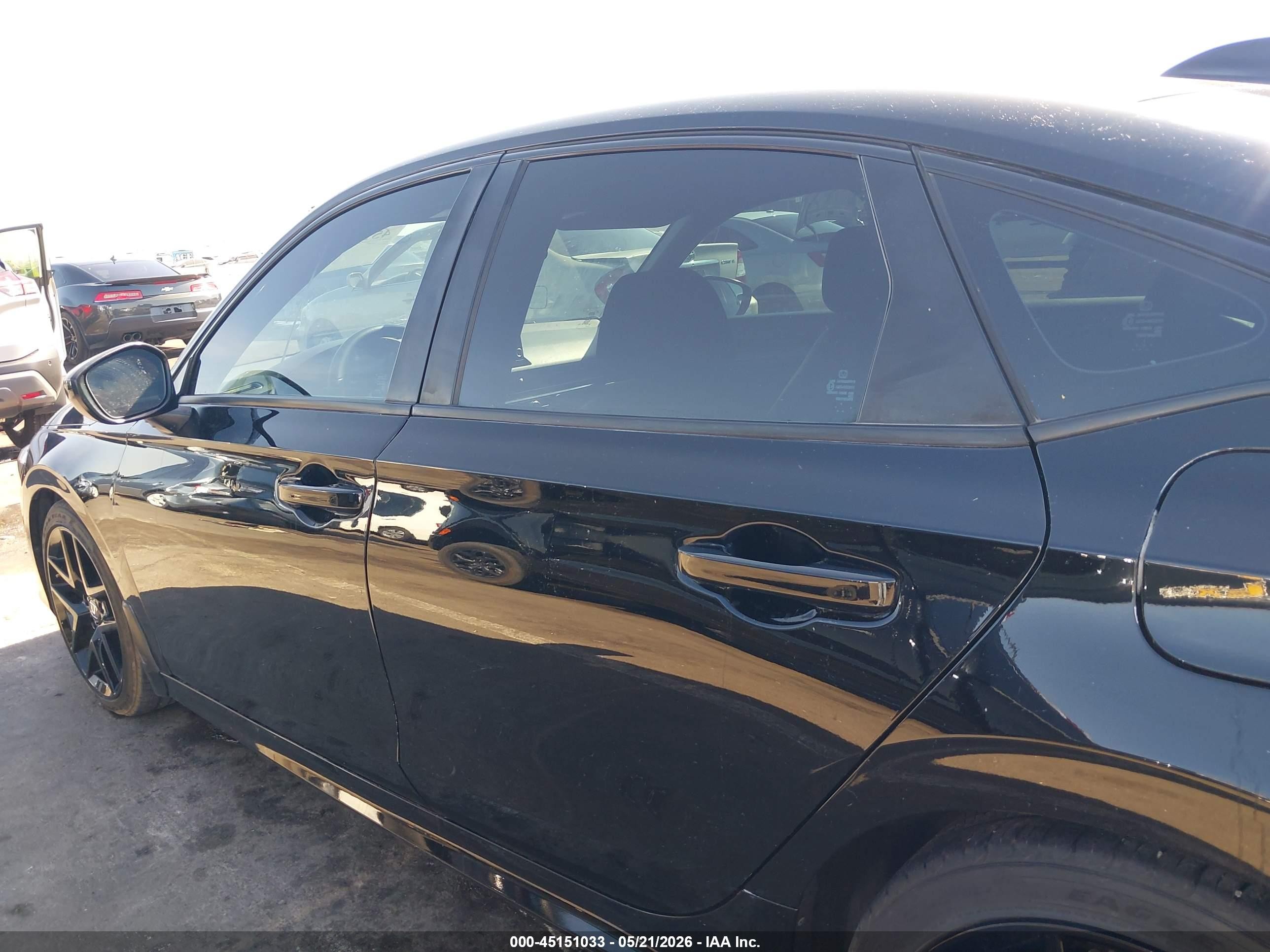 2022 Honda Civic Sport Черный vin: 2HGFE2F59NH606847