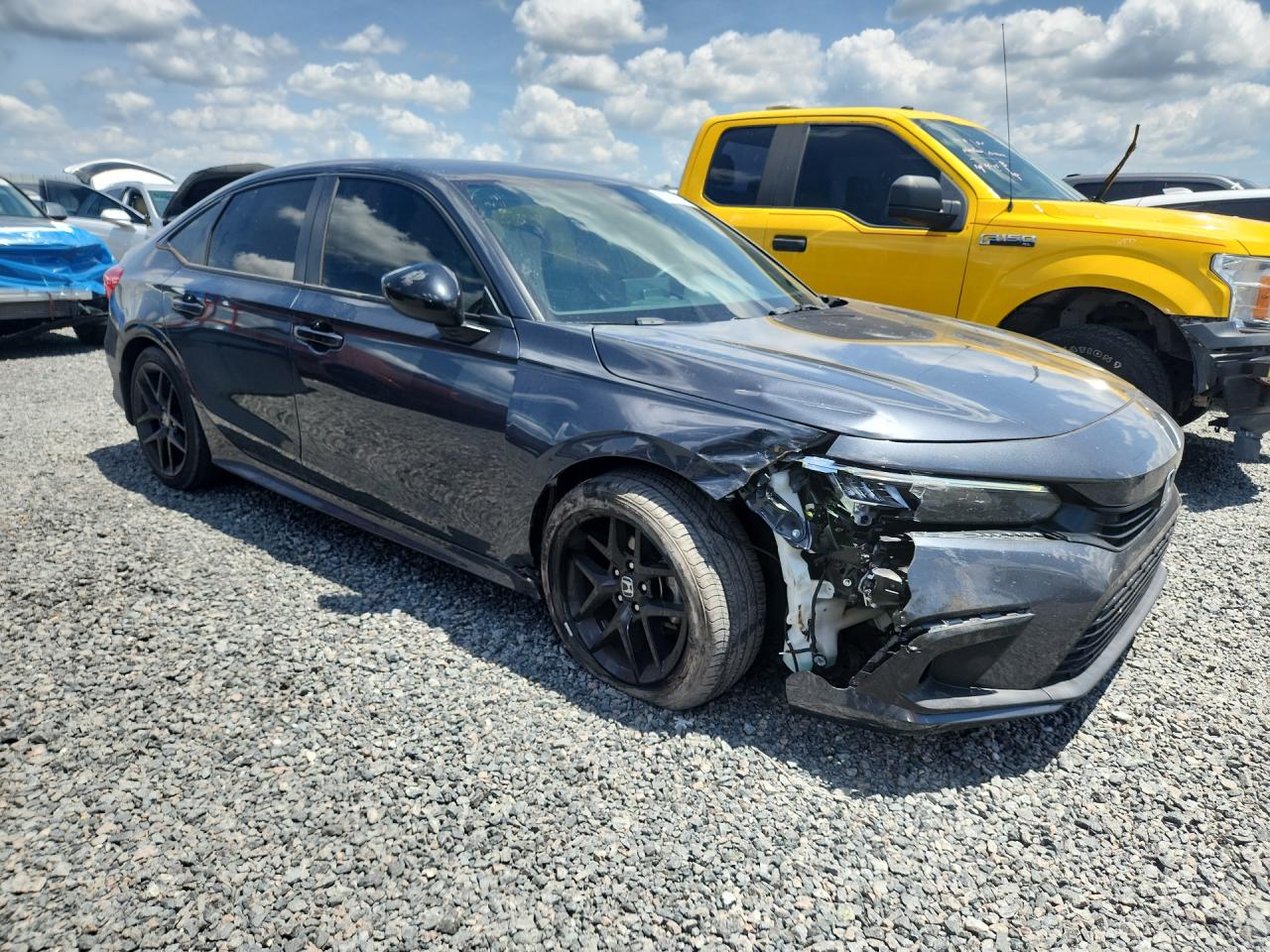 2022 Honda Civic Sport Gray vin: 2HGFE2F59NH607240
