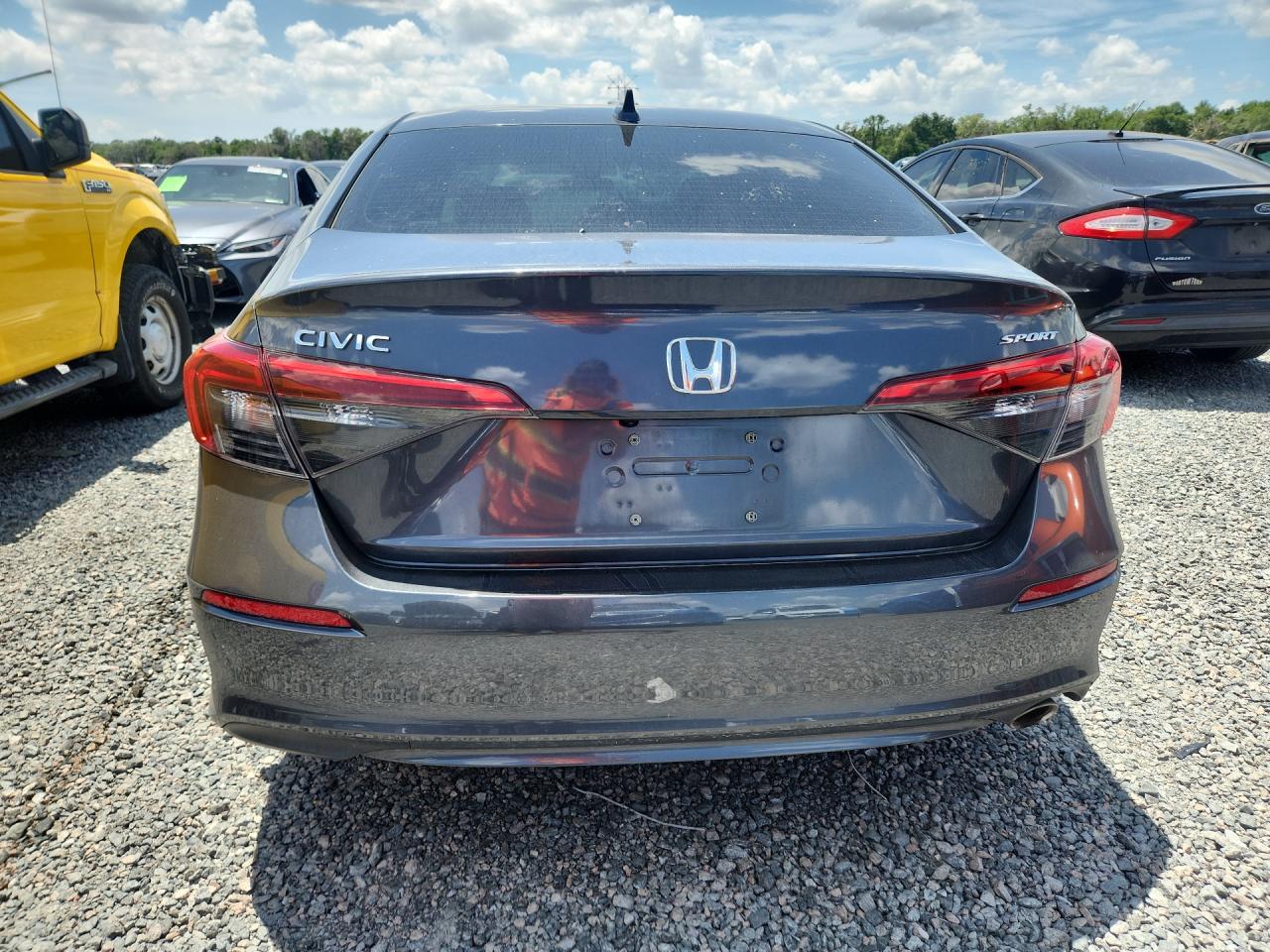 2022 Honda Civic Sport Gray vin: 2HGFE2F59NH607240