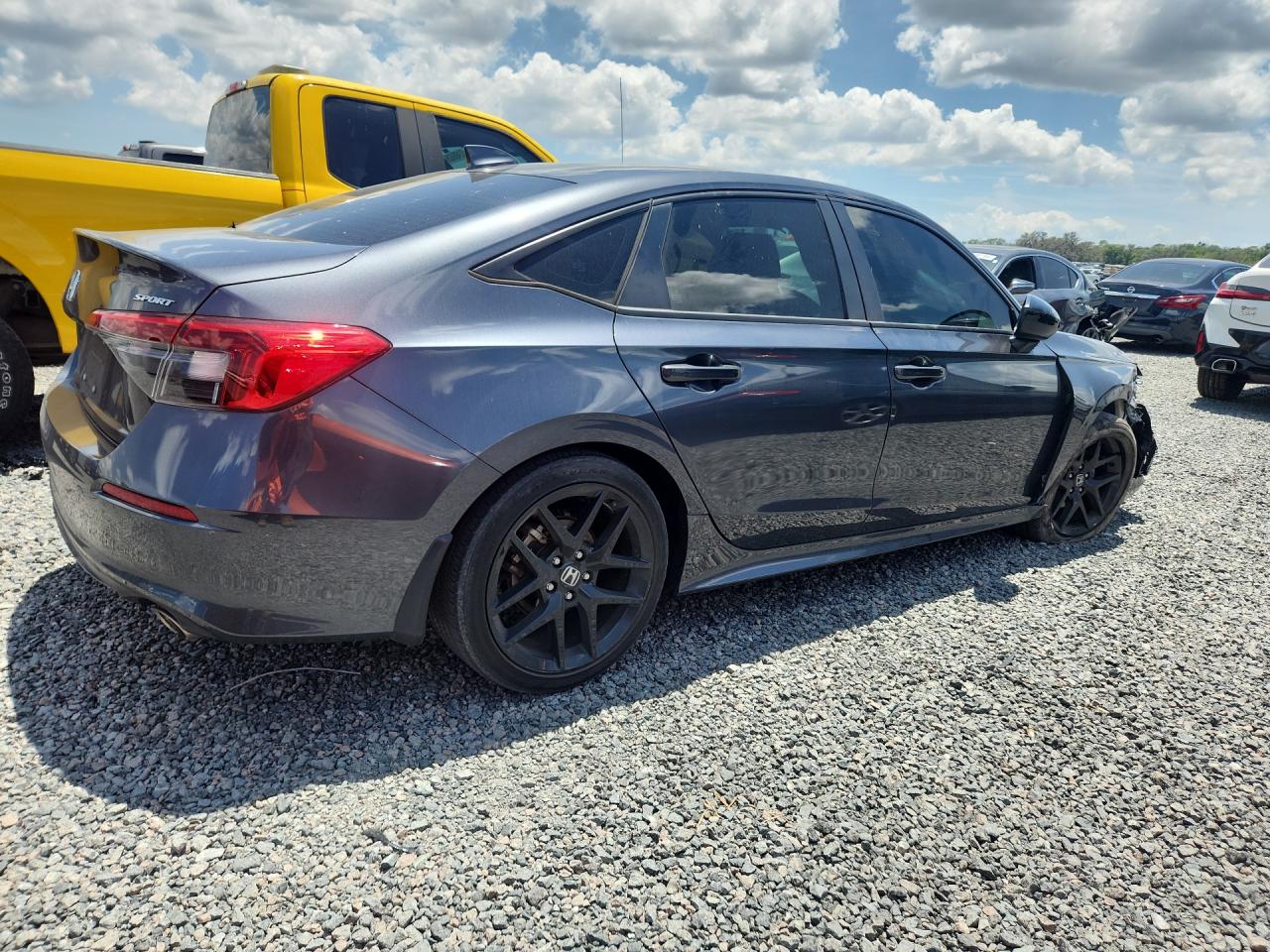 2022 Honda Civic Sport Gray vin: 2HGFE2F59NH607240