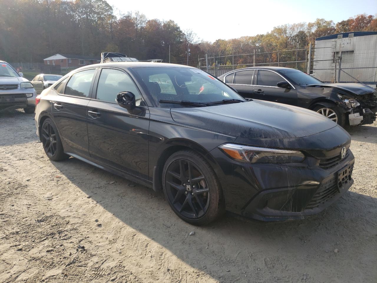 2022 Honda Civic Sport Black vin: 2HGFE2F59NH607755