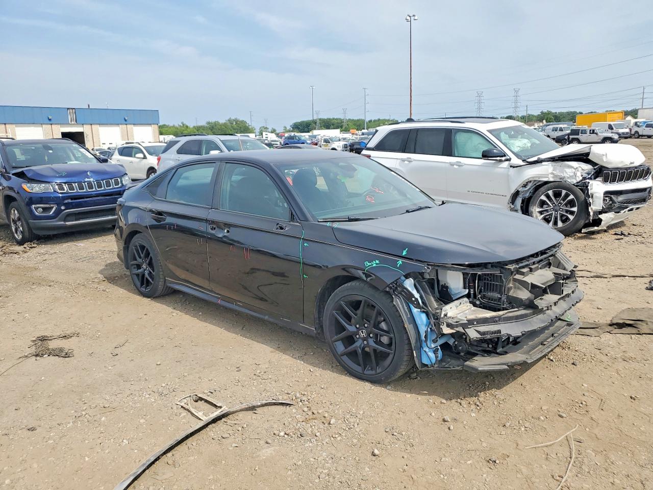 2022 Honda Civic Sport Black vin: 2HGFE2F59NH607755