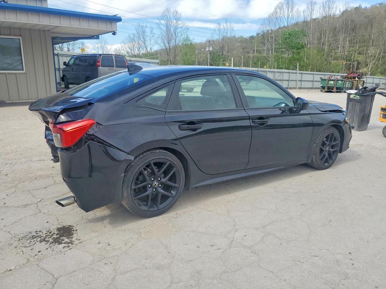2023 Honda Civic Sport Black vin: 2HGFE2F59PH524877