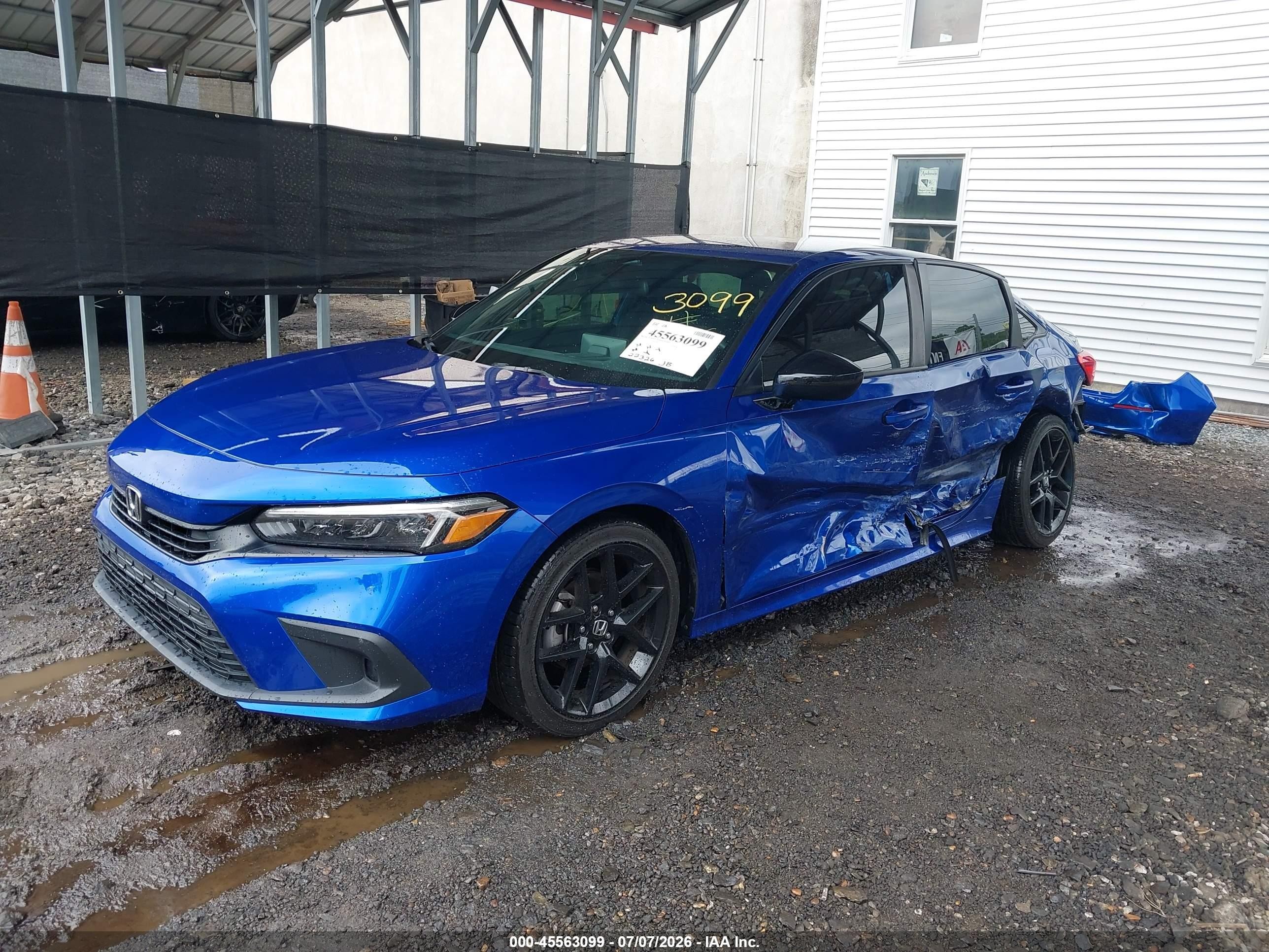 2024 Honda Civic Sport Dark Blue vin: 2HGFE2F59RH576996