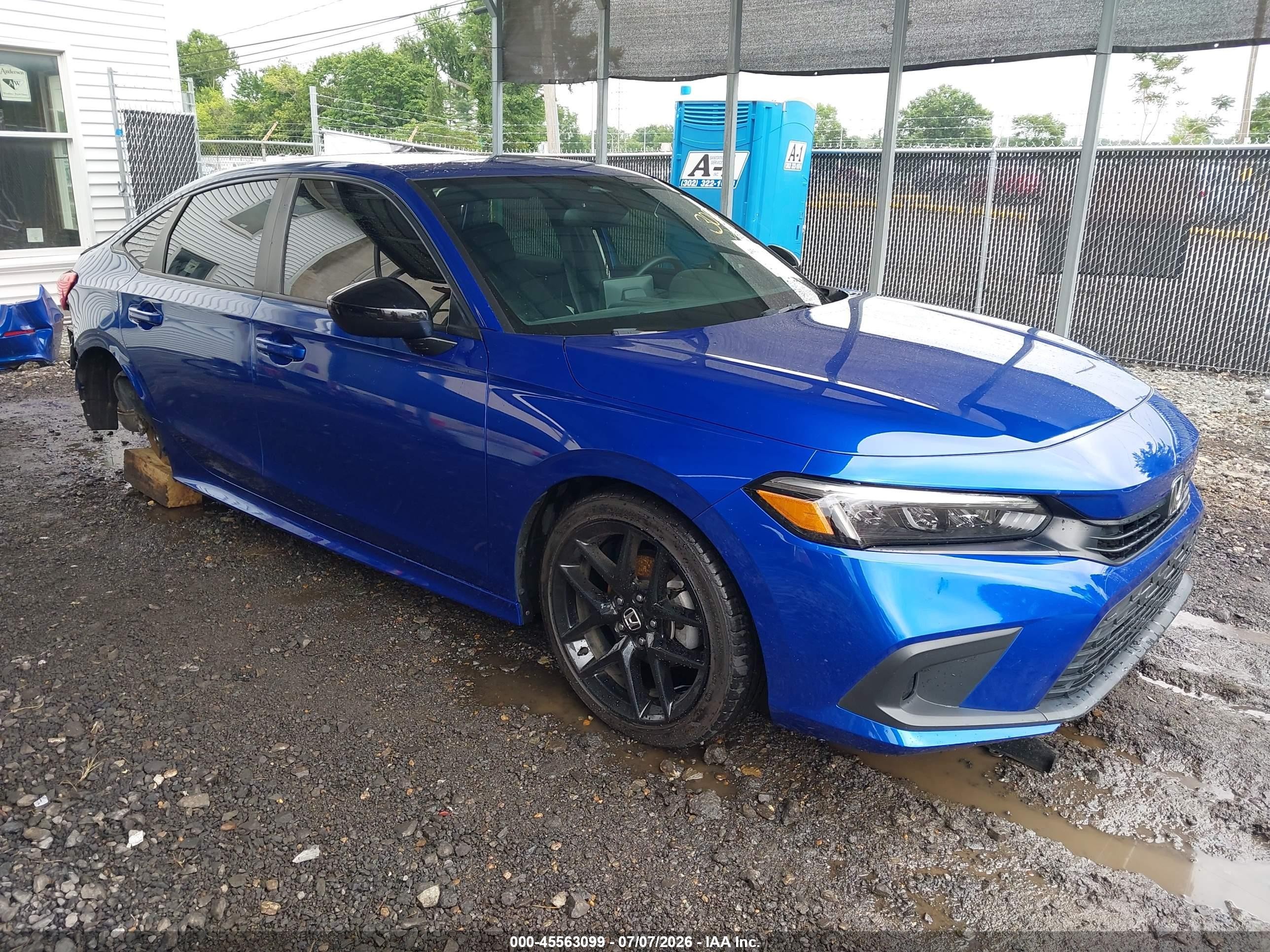 2024 Honda Civic Sport Dark Blue vin: 2HGFE2F59RH576996