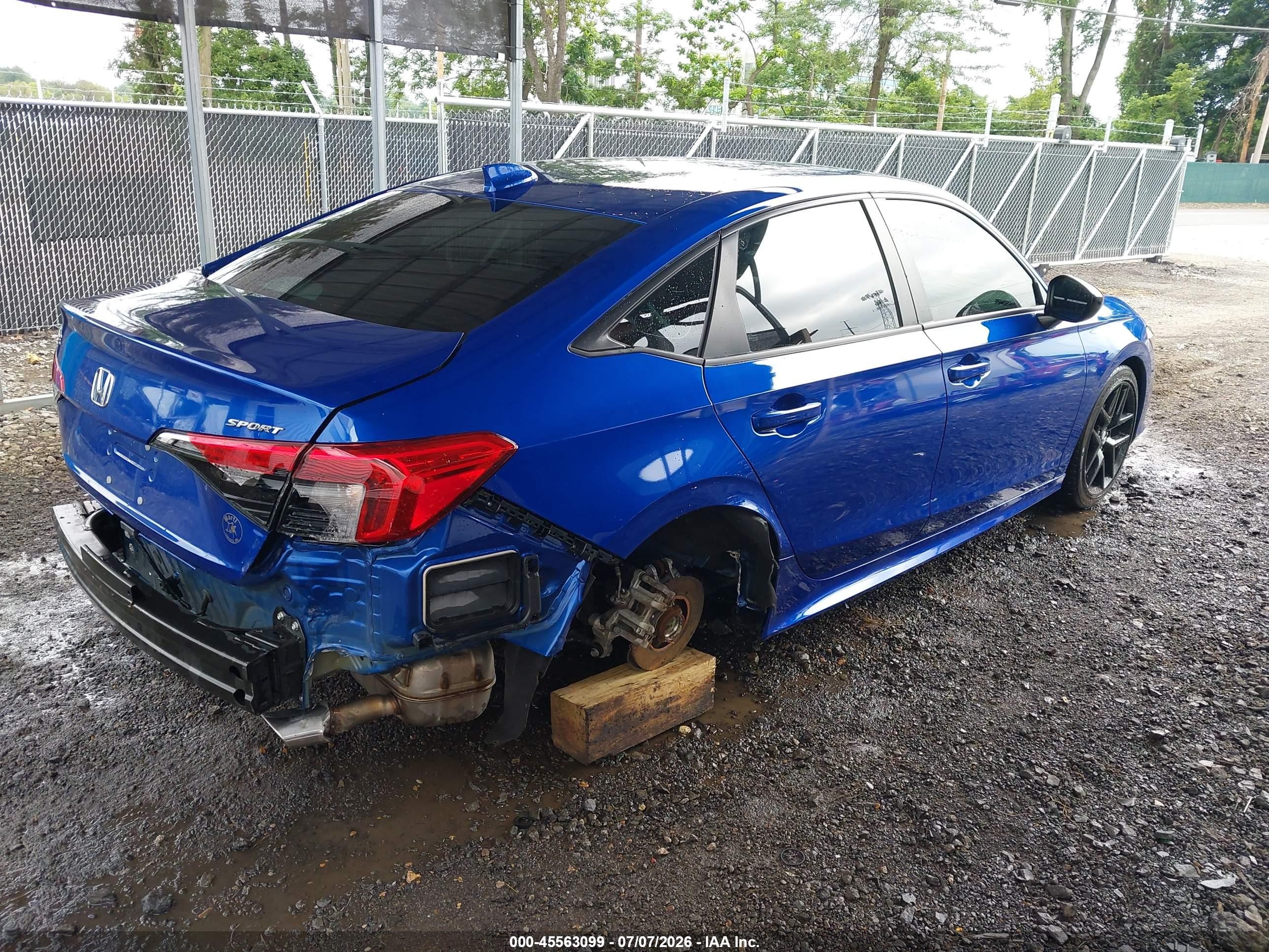 2024 Honda Civic Sport Dark Blue vin: 2HGFE2F59RH576996