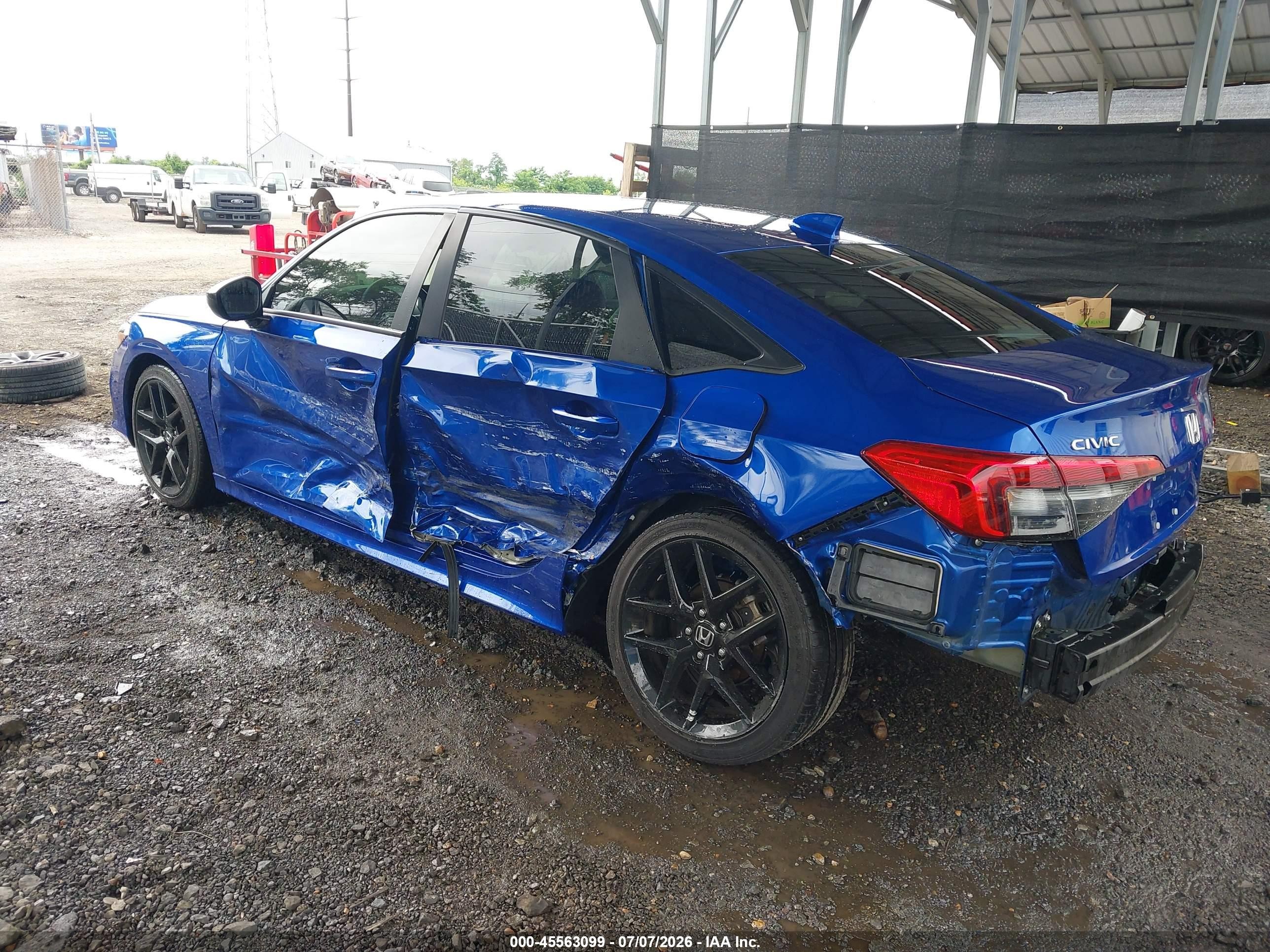 2024 Honda Civic Sport Dark Blue vin: 2HGFE2F59RH576996