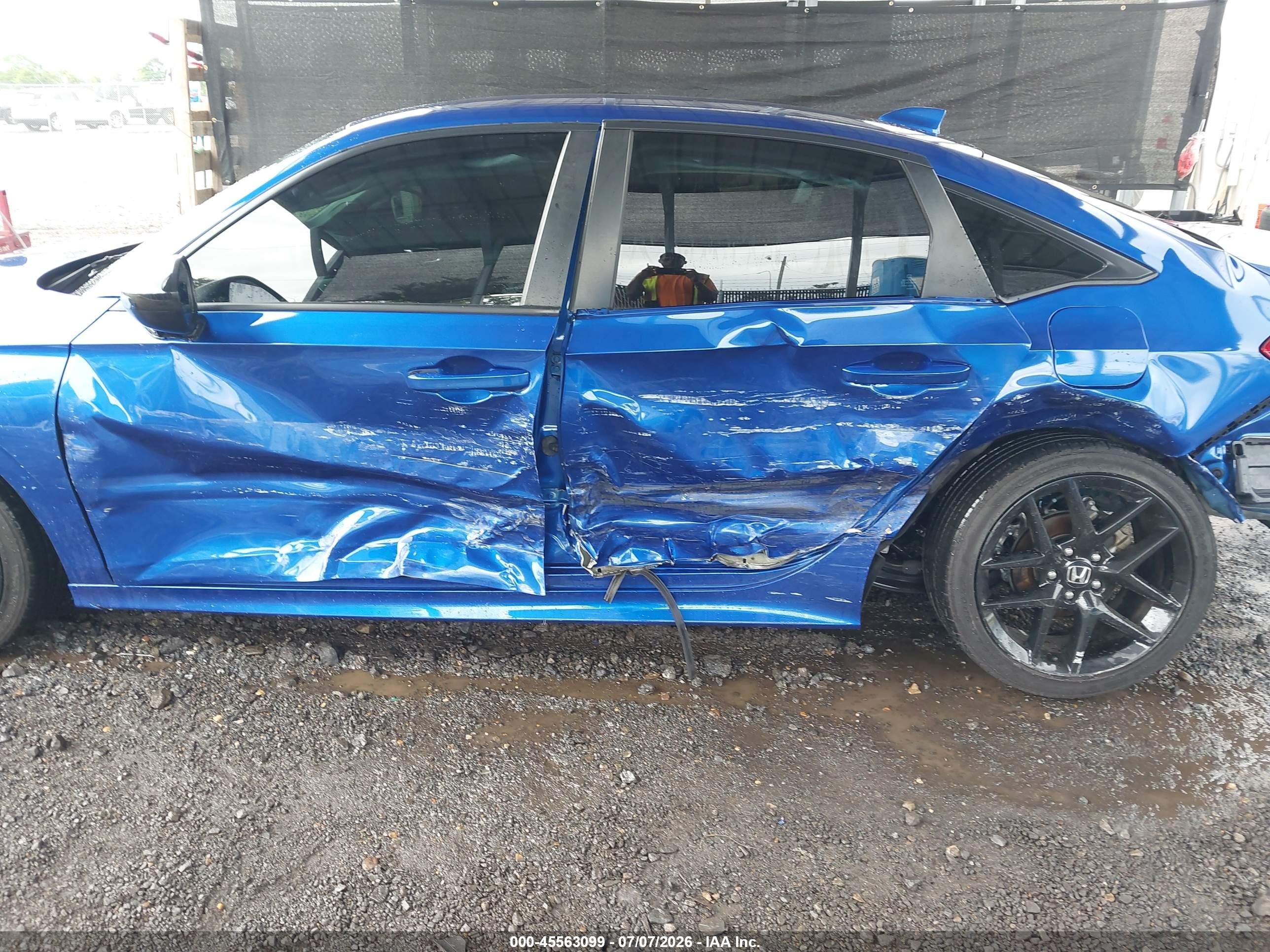 2024 Honda Civic Sport Dark Blue vin: 2HGFE2F59RH576996