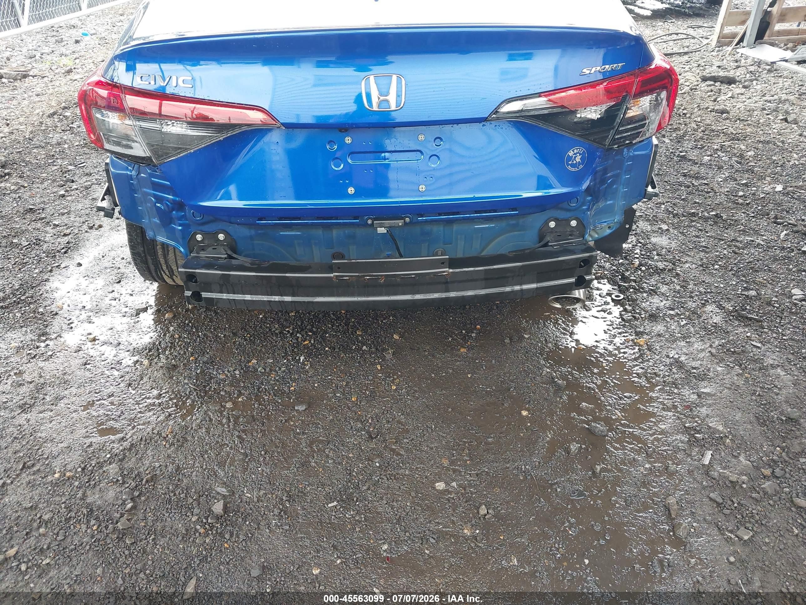 2024 Honda Civic Sport Dark Blue vin: 2HGFE2F59RH576996