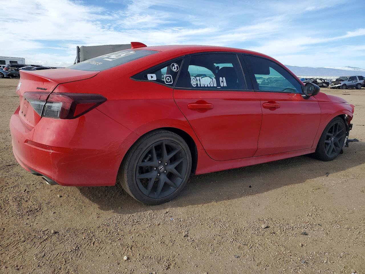 2026 Honda Civic Sport Red vin: 2HGFE2F59TH500296