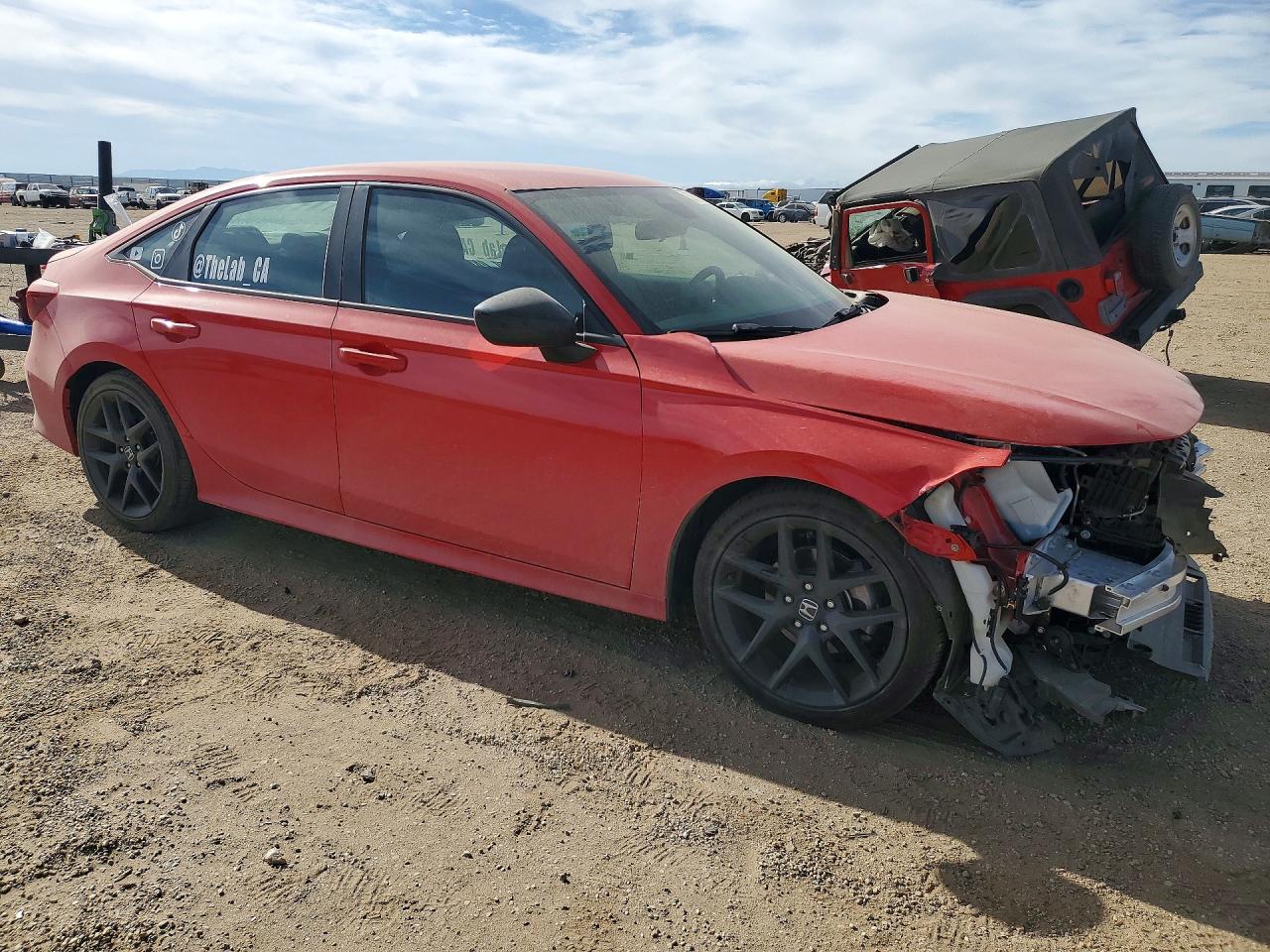 2026 Honda Civic Sport Red vin: 2HGFE2F59TH500296
