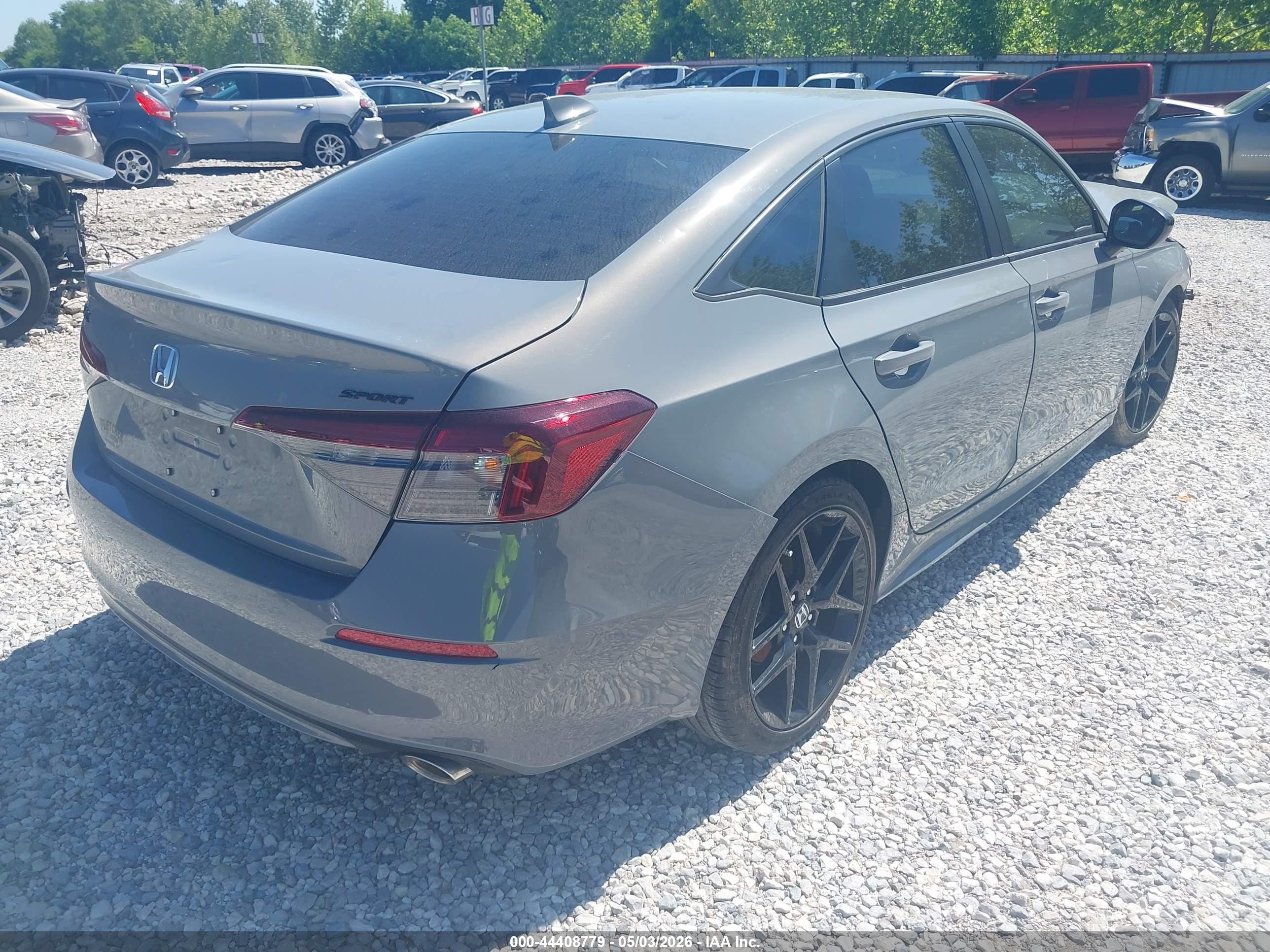 2026 Honda Civic Sport Gray vin: 2HGFE2F59TH502582