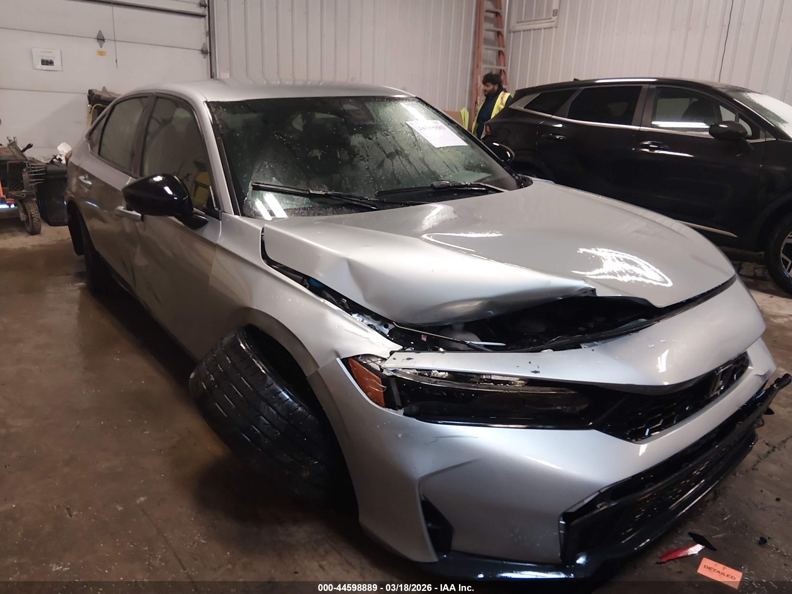 2026 Honda Civic Sport Silver vin: 2HGFE2F59TH529703