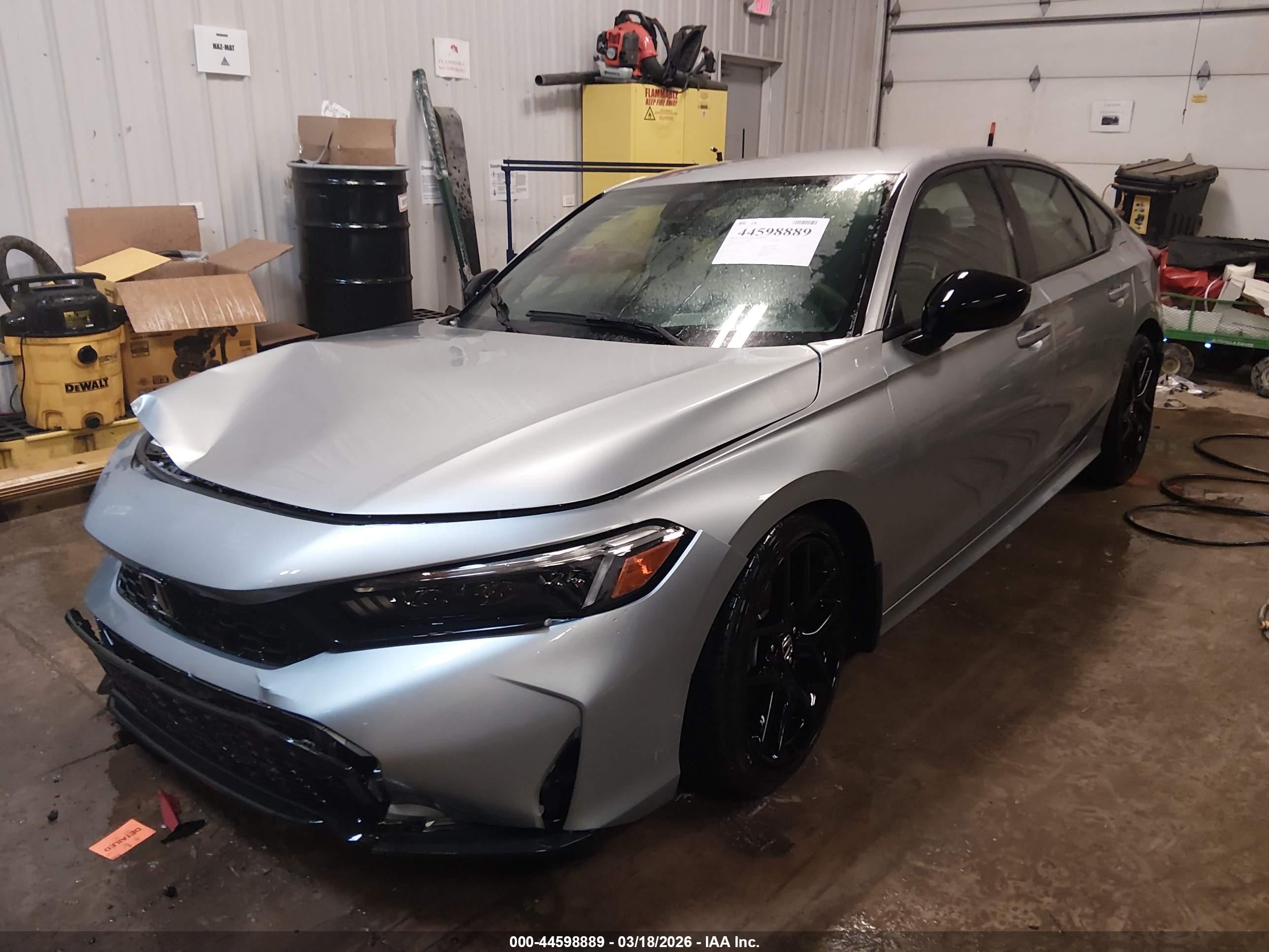 2026 Honda Civic Sport Silver vin: 2HGFE2F59TH529703
