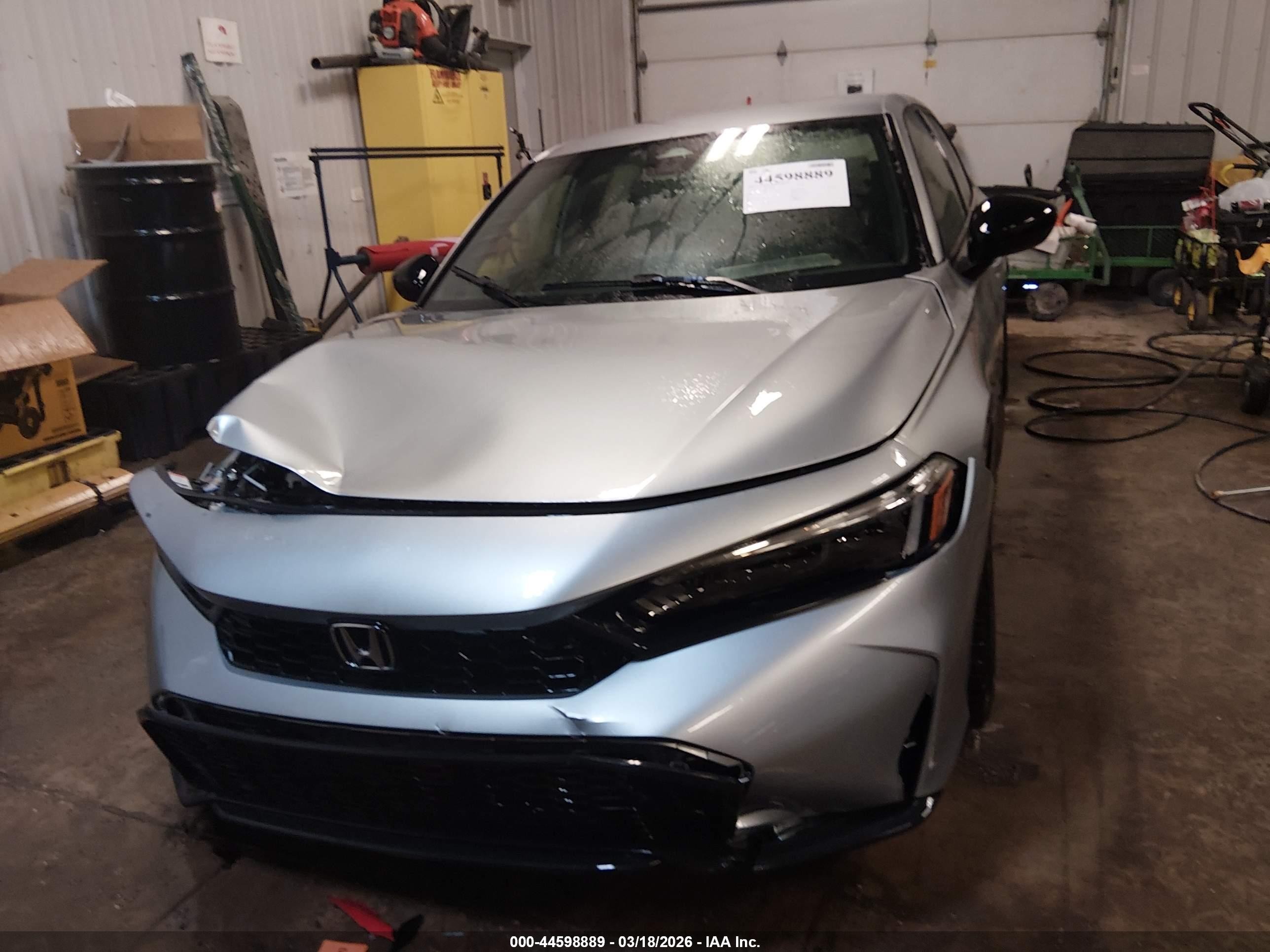 2026 Honda Civic Sport Silver vin: 2HGFE2F59TH529703