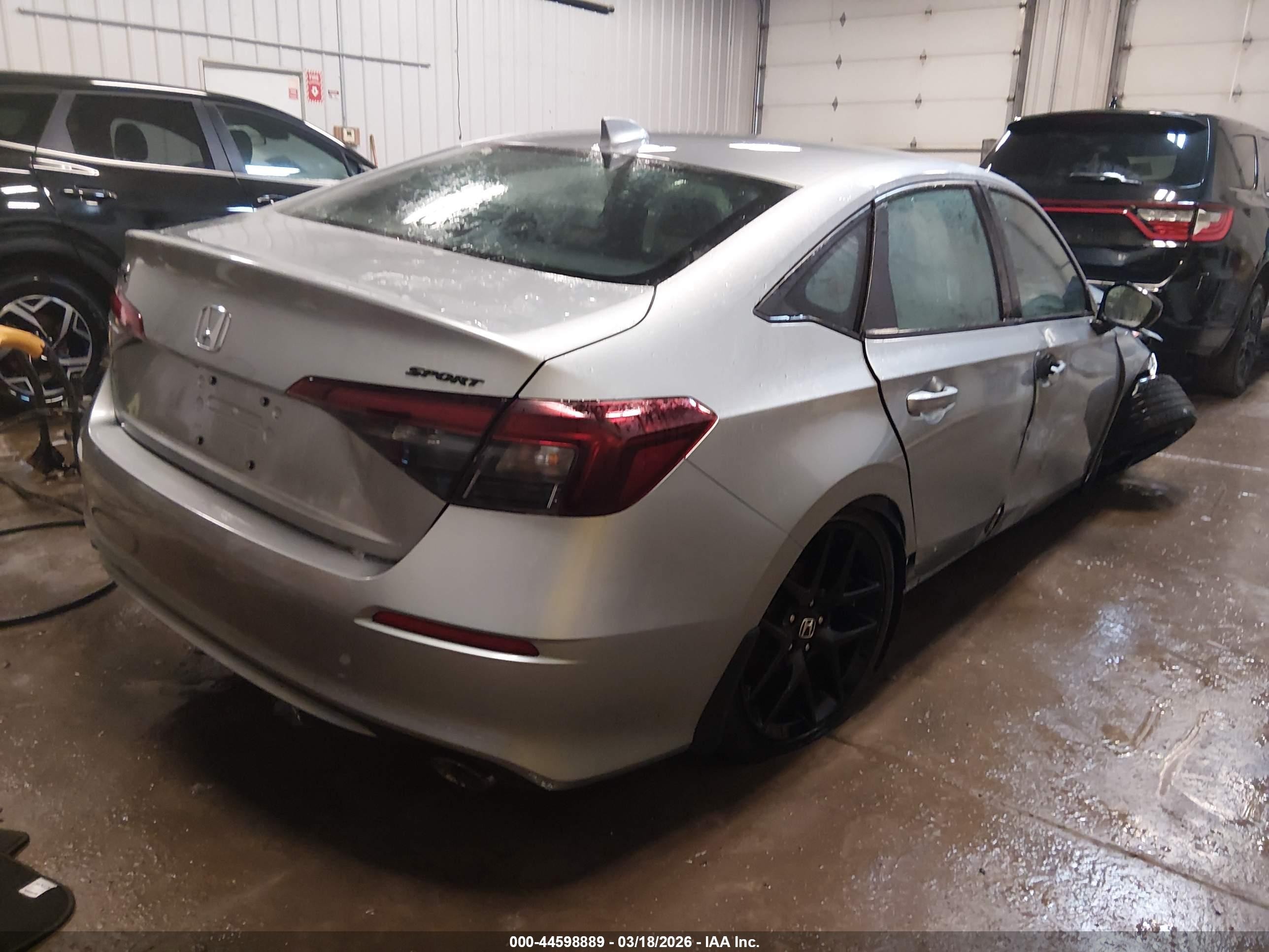 2026 Honda Civic Sport Silver vin: 2HGFE2F59TH529703