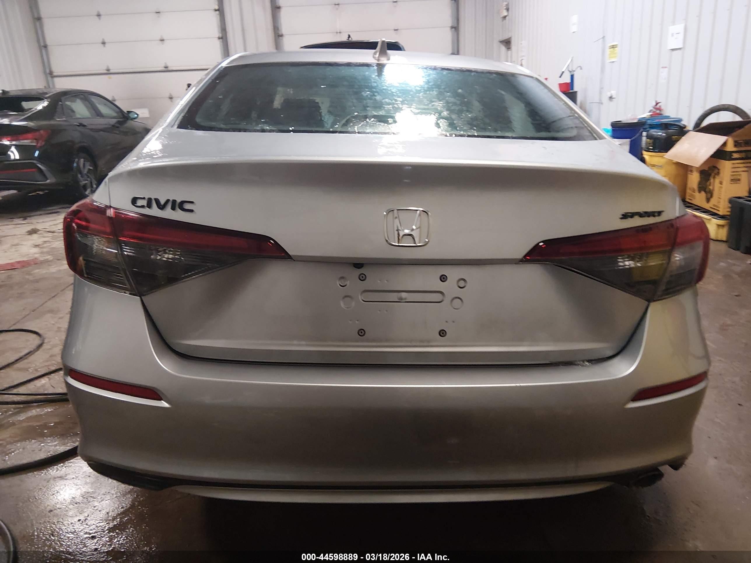 2026 Honda Civic Sport Silver vin: 2HGFE2F59TH529703
