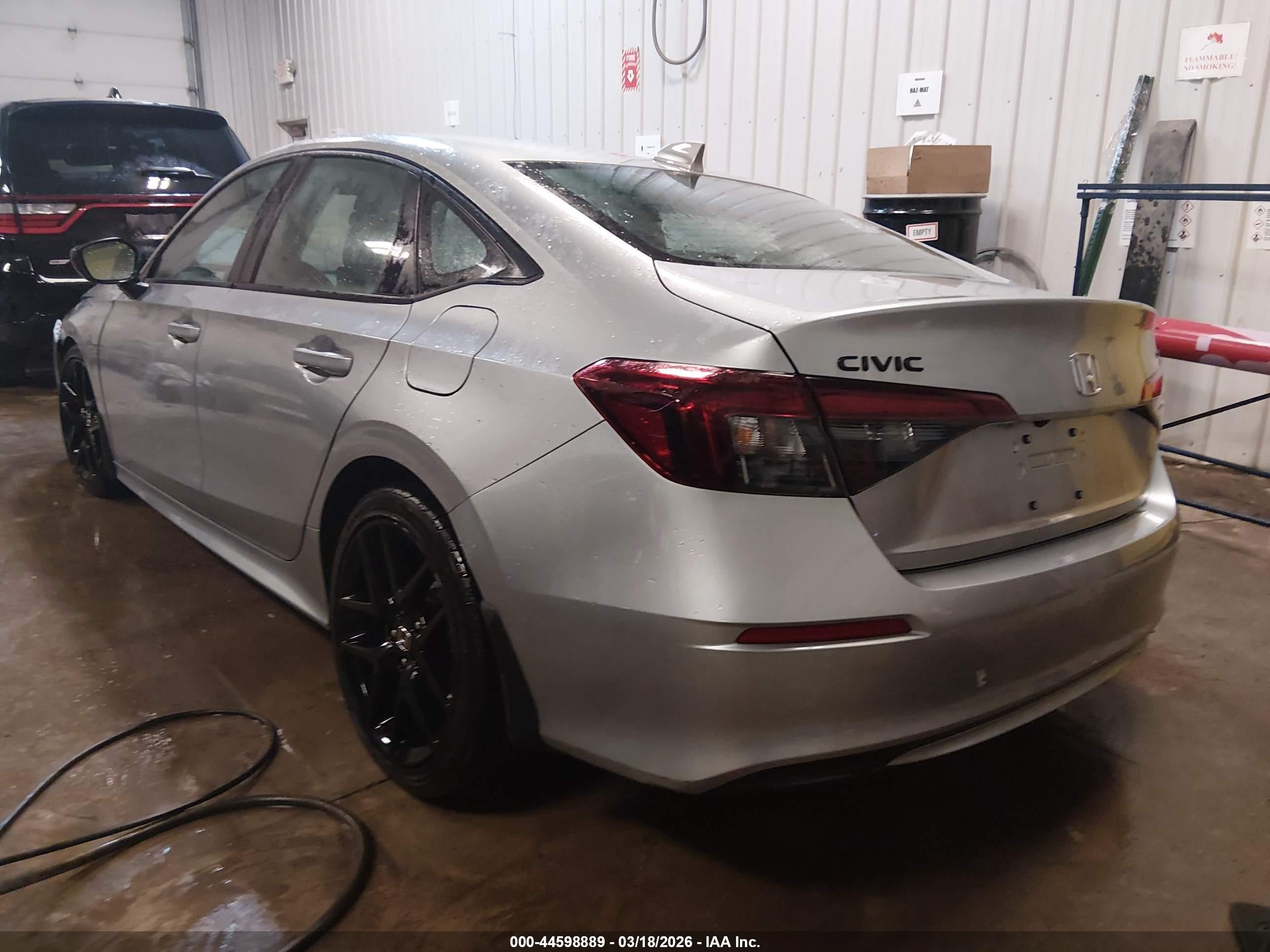 2026 Honda Civic Sport Silver vin: 2HGFE2F59TH529703