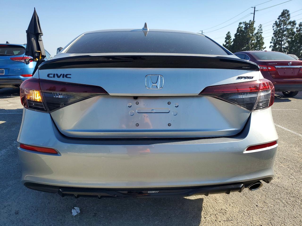 2026 Honda Civic Sport Silver vin: 2HGFE2F59TH529717