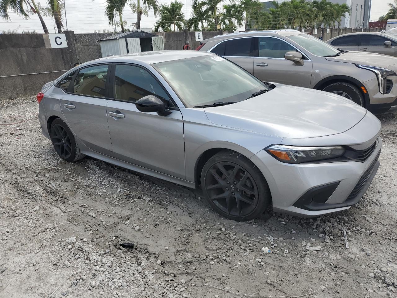 2022 Honda Civic Gray vin: 2HGFE2F5XNH525338