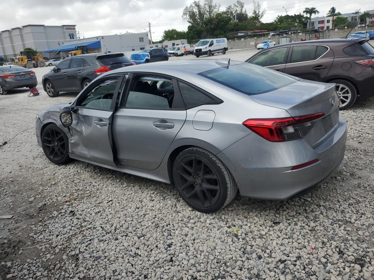 2022 Honda Civic Gray vin: 2HGFE2F5XNH525338