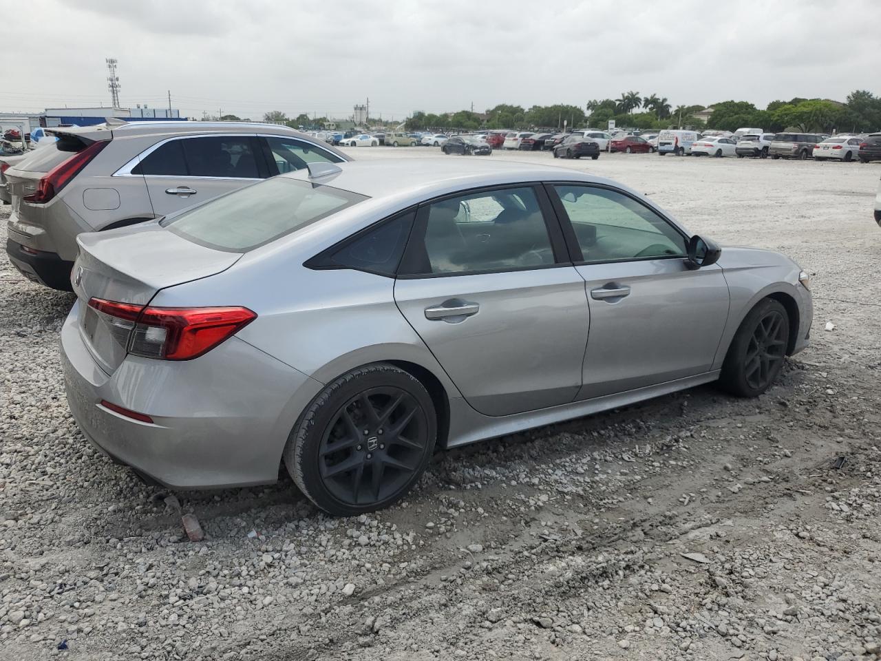 2022 Honda Civic Gray vin: 2HGFE2F5XNH525338