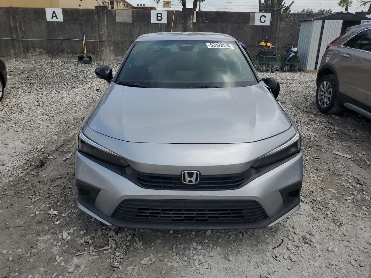 2022 Honda Civic Gray vin: 2HGFE2F5XNH525338