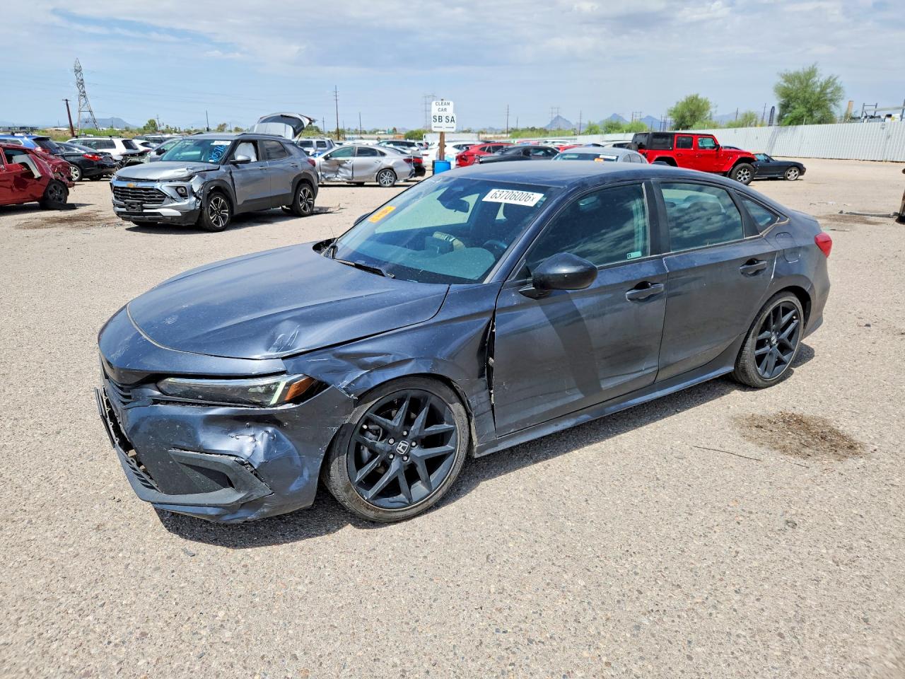 2024 Honda Civic Sport Gray vin: 2HGFE2F5XRH552822