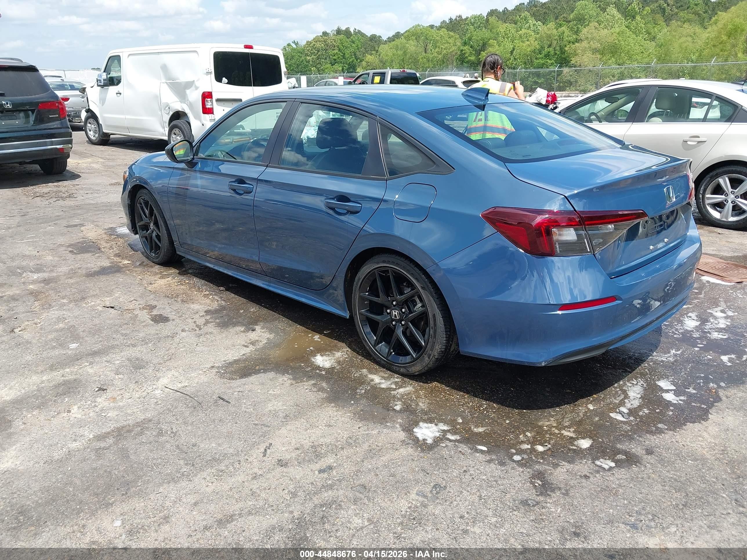 2025 Honda Civic Sport Blue vin: 2HGFE2F5XSH566855