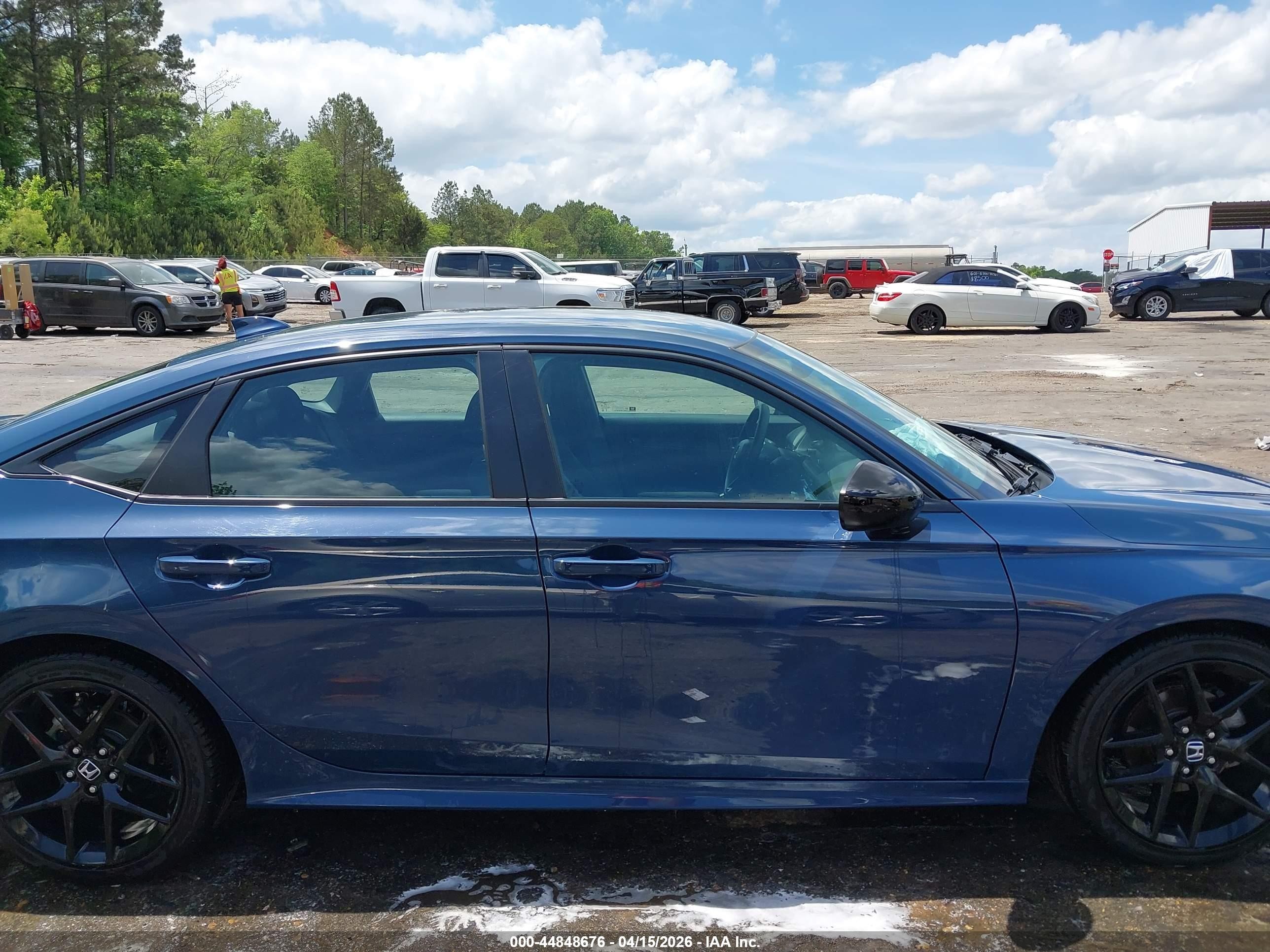 2025 Honda Civic Sport Blue vin: 2HGFE2F5XSH566855