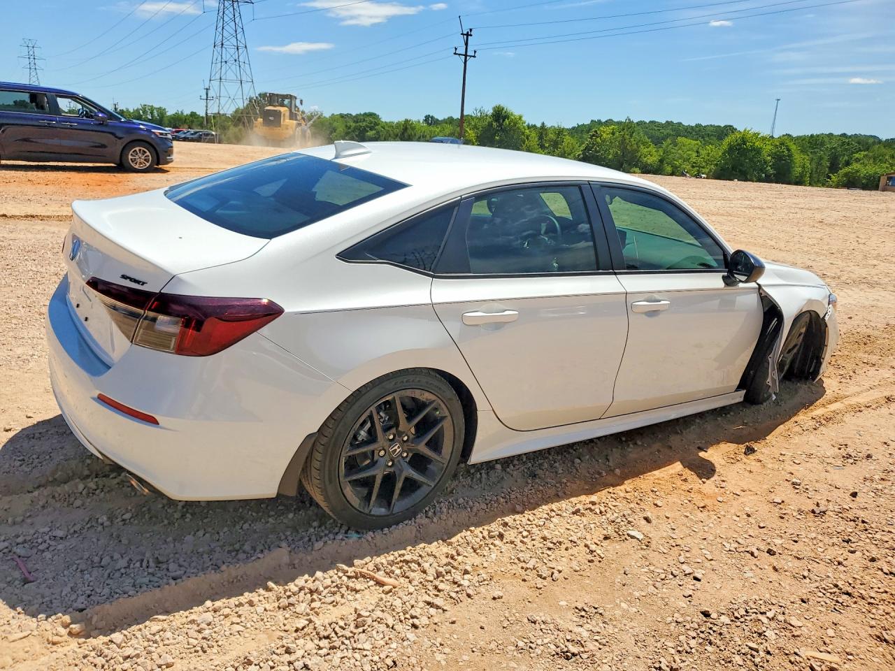 2026 Honda Civic Sport White vin: 2HGFE2F5XTH581745