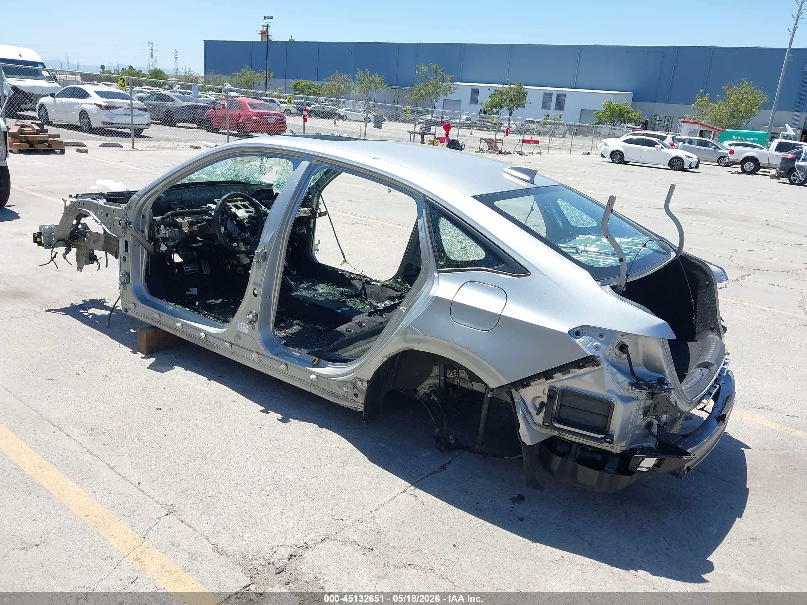 2025 Honda Civic Hybrid Silver vin: 2HGFE4F80SH301500