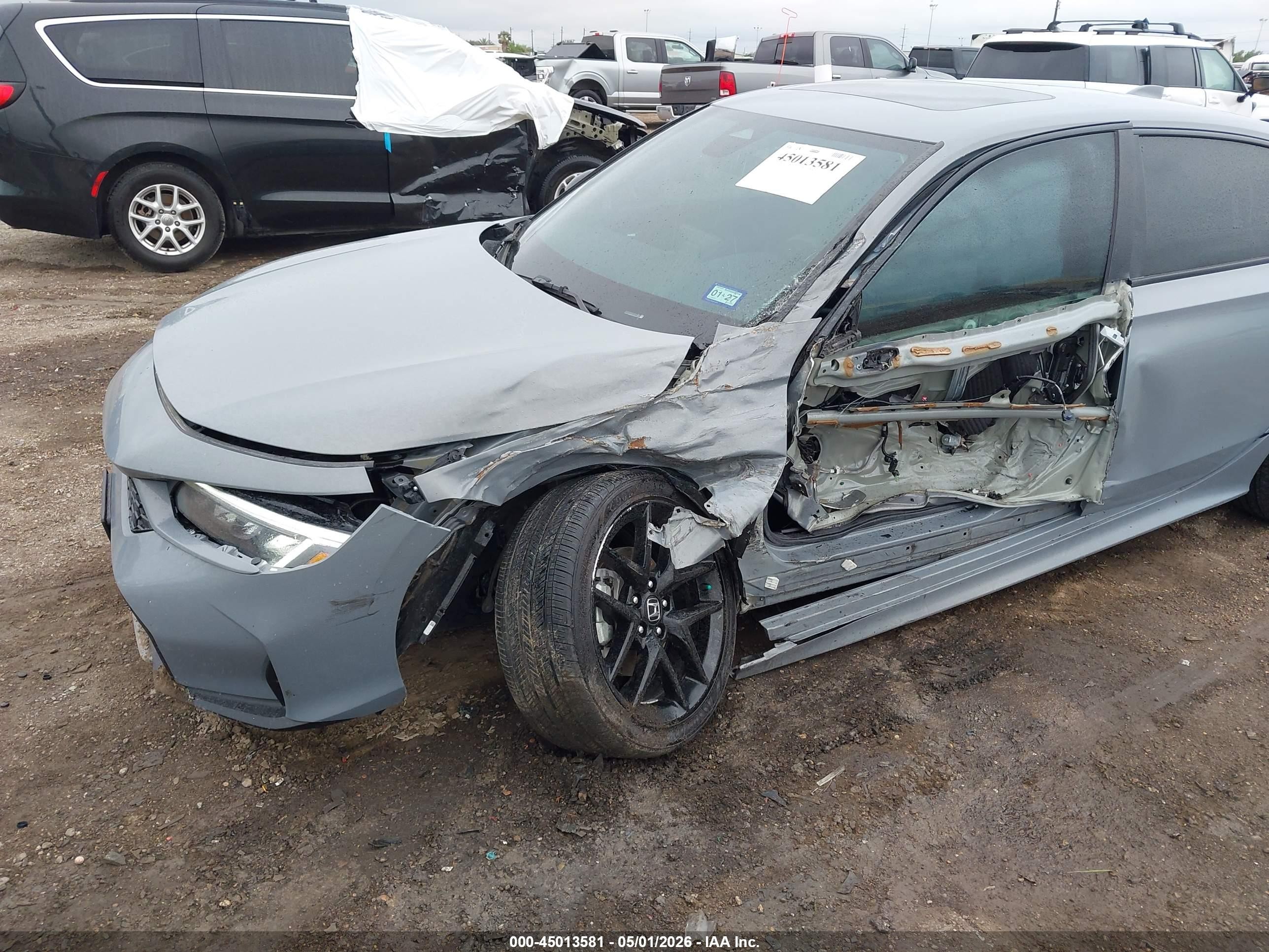 2025 Honda Civic Hybrid Sport/sport Touring Gray vin: 2HGFE4F82SH315267
