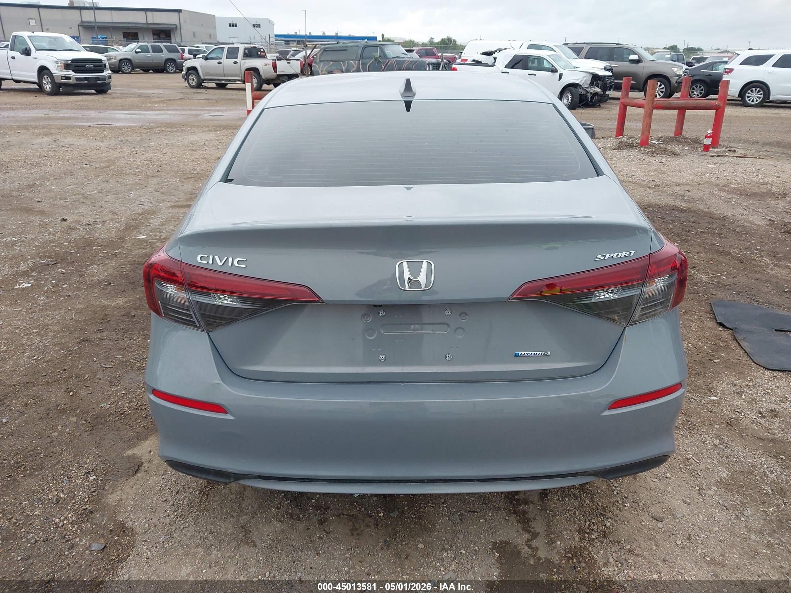 2025 Honda Civic Hybrid Sport/sport Touring Gray vin: 2HGFE4F82SH315267