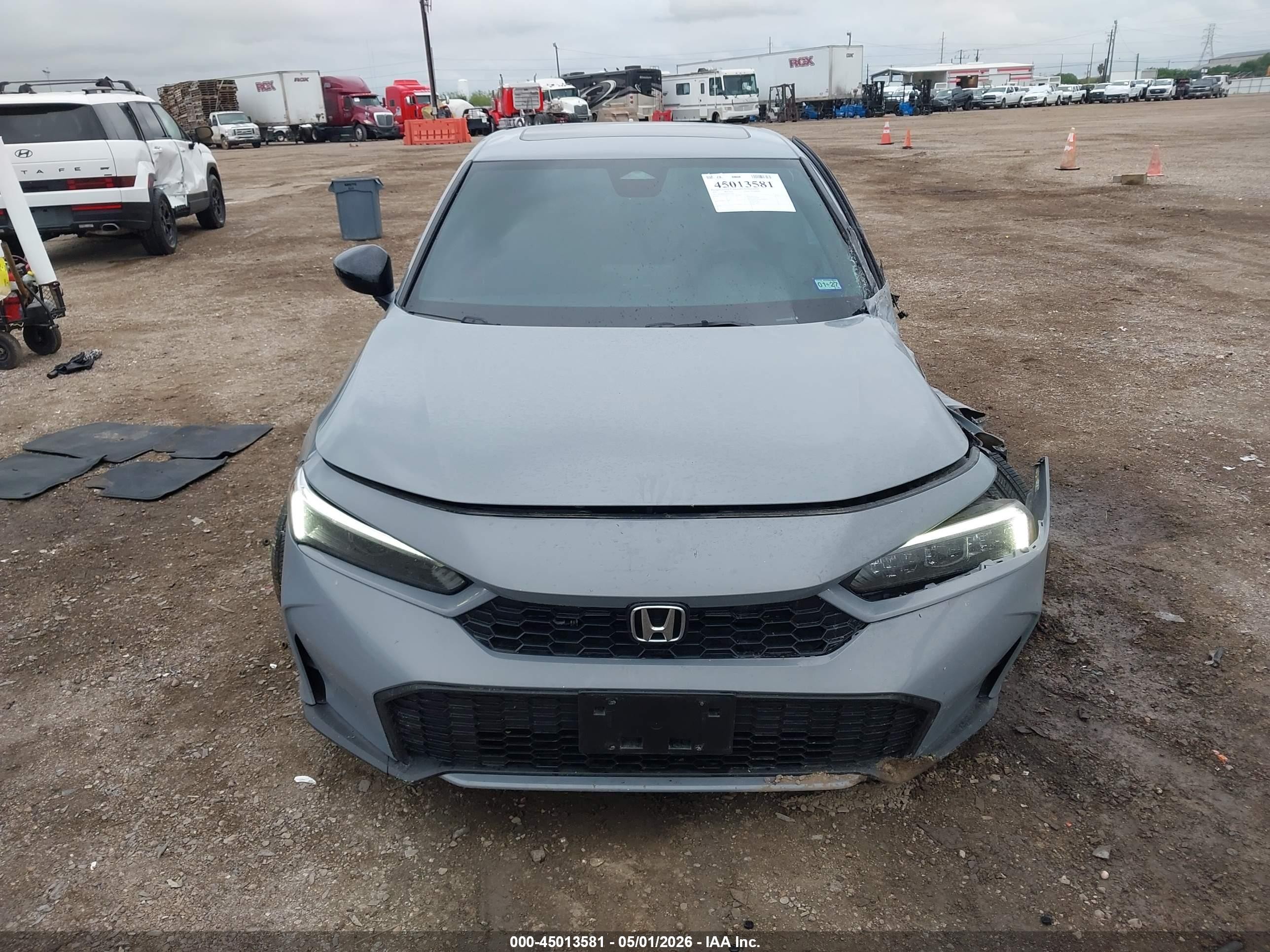 2025 Honda Civic Hybrid Sport/sport Touring Gray vin: 2HGFE4F82SH315267