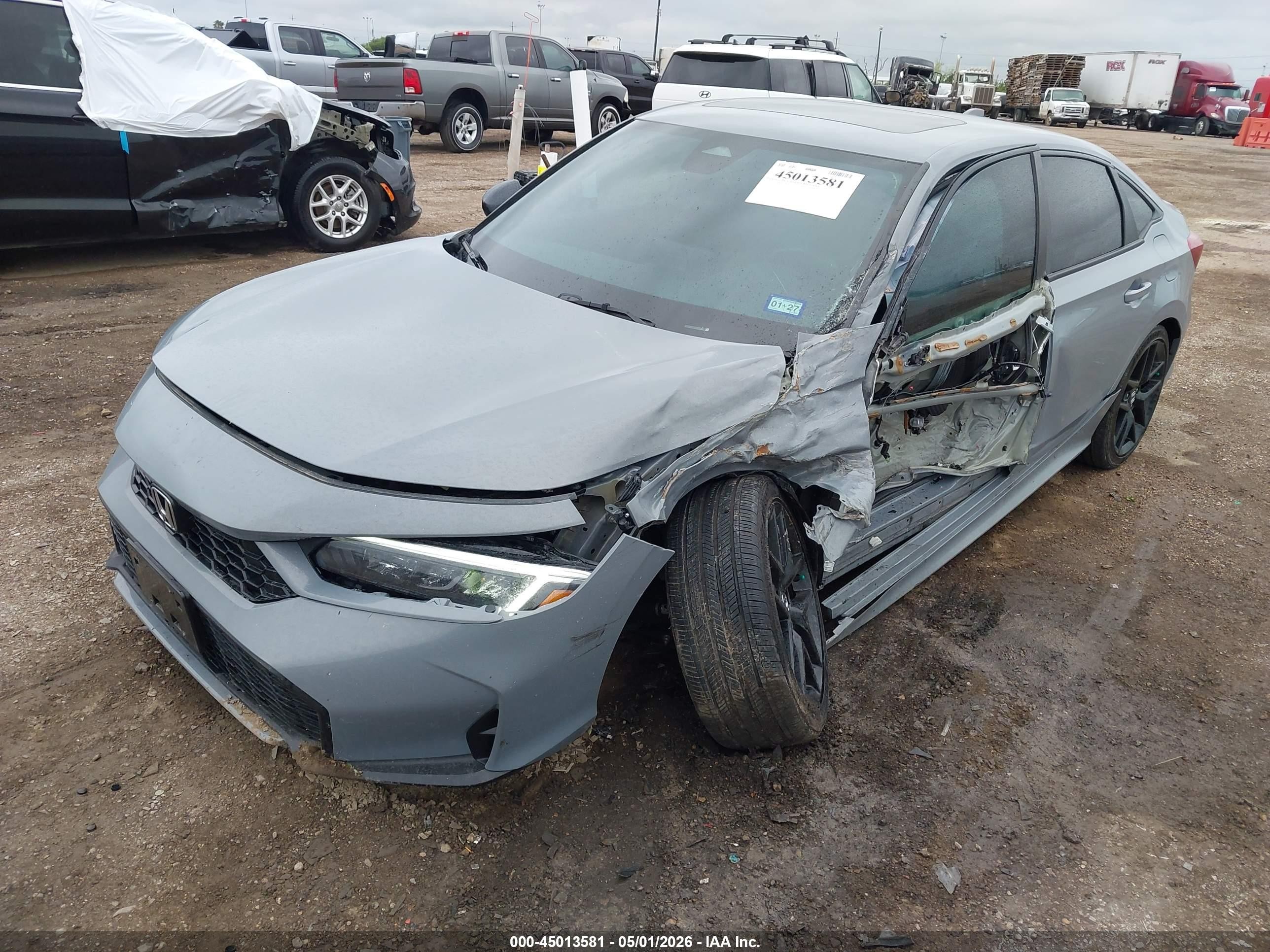 2025 Honda Civic Hybrid Sport/sport Touring Gray vin: 2HGFE4F82SH315267